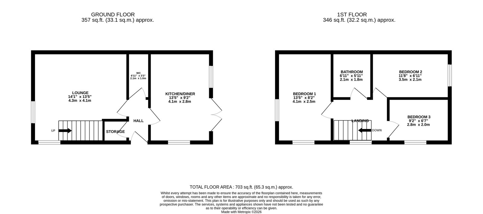28 Pollard Road, Hapton floorplan