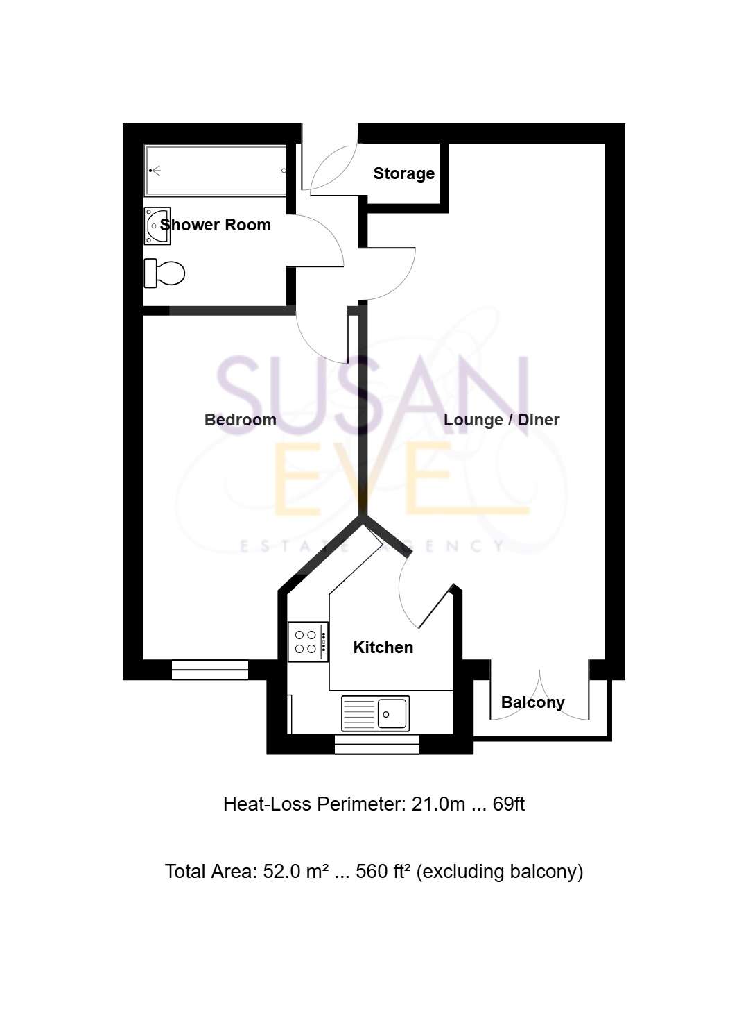 110, Sovereign Court, Thornton Cleveleys floorplan