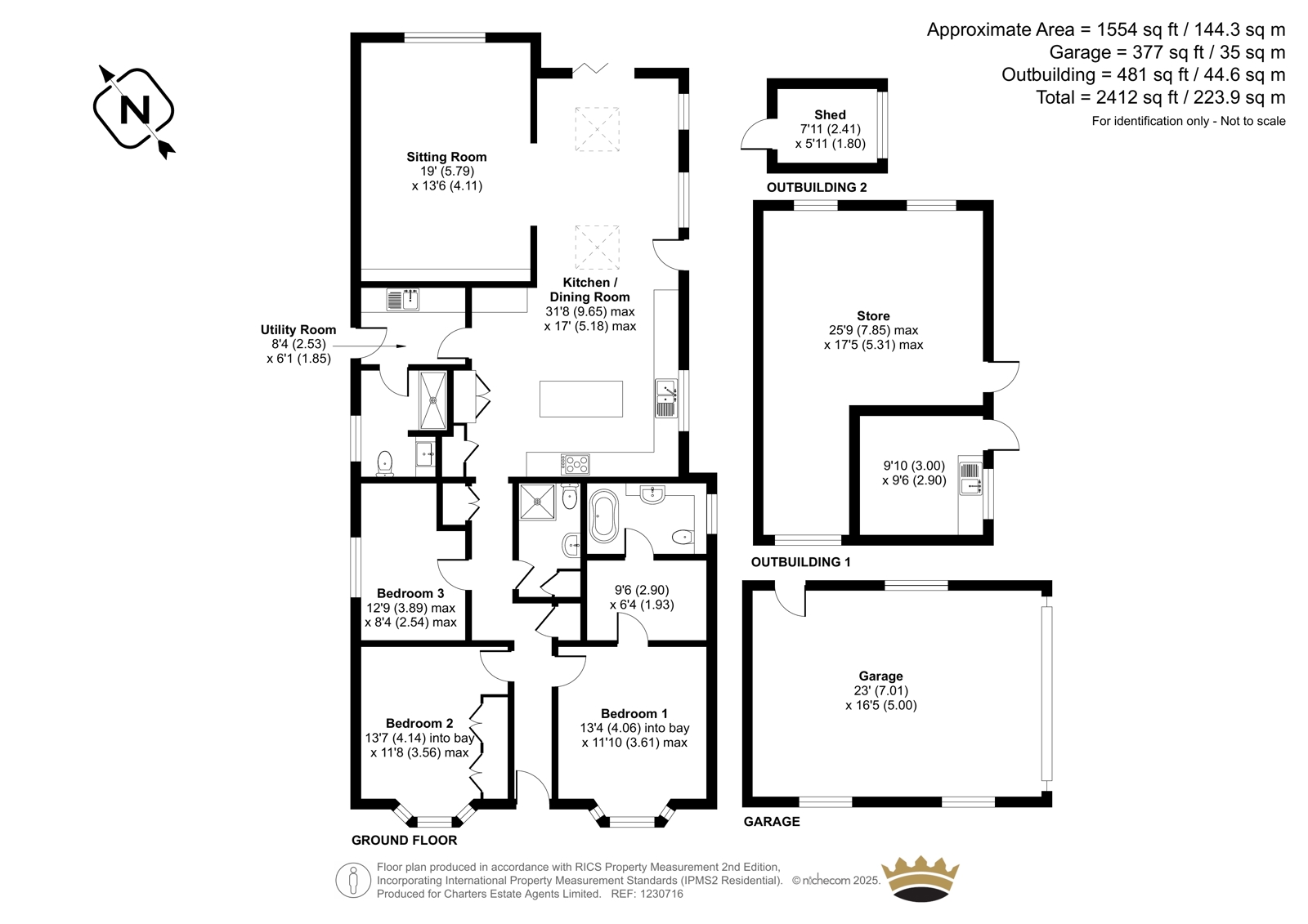 Nutbourne,, Gascoigne Lane, Alresford floorplan