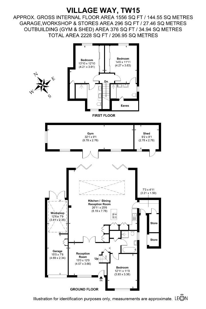 58, Village Way, Ashford floorplan