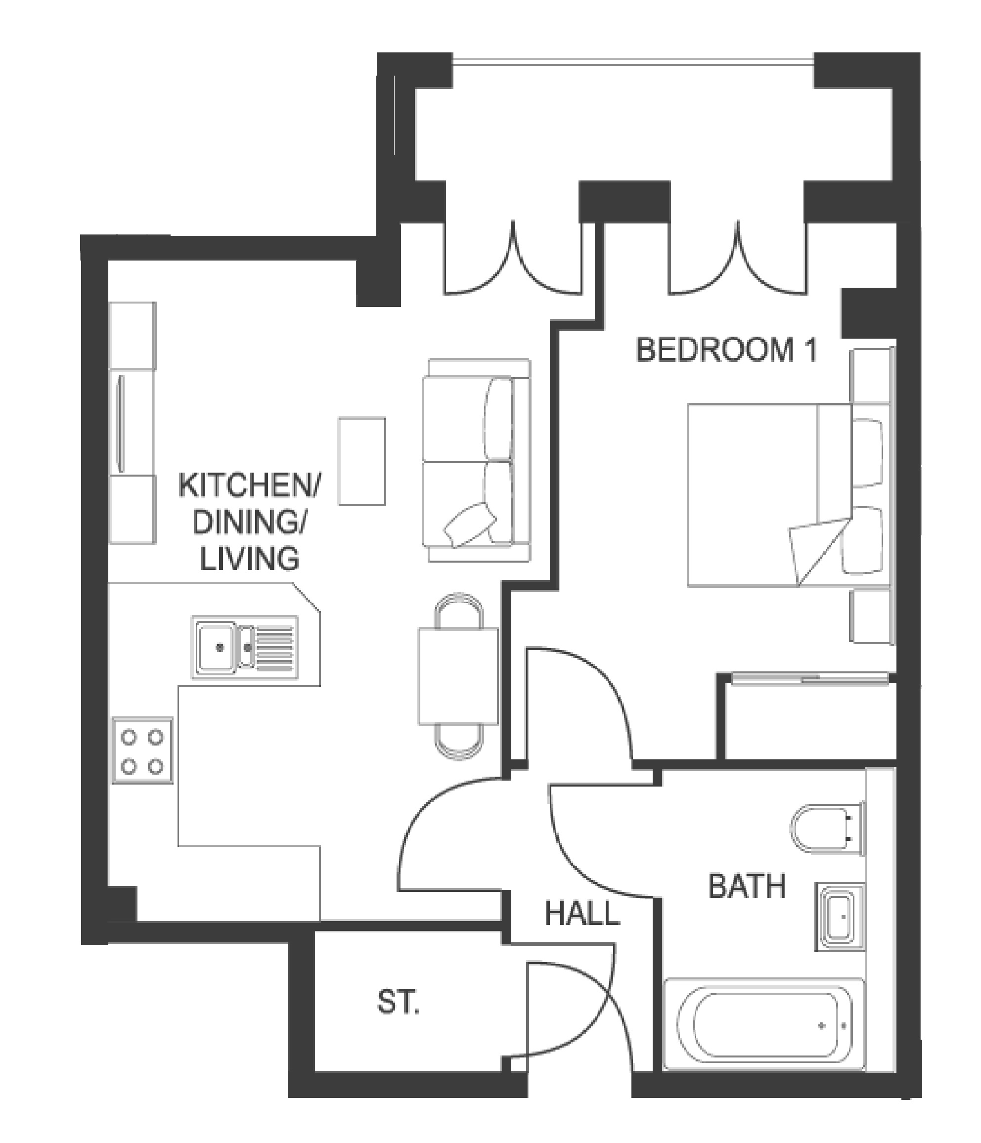 Broadoaks, Streetsbrook Road, Solihull B91, 1 bedroom flat for sale