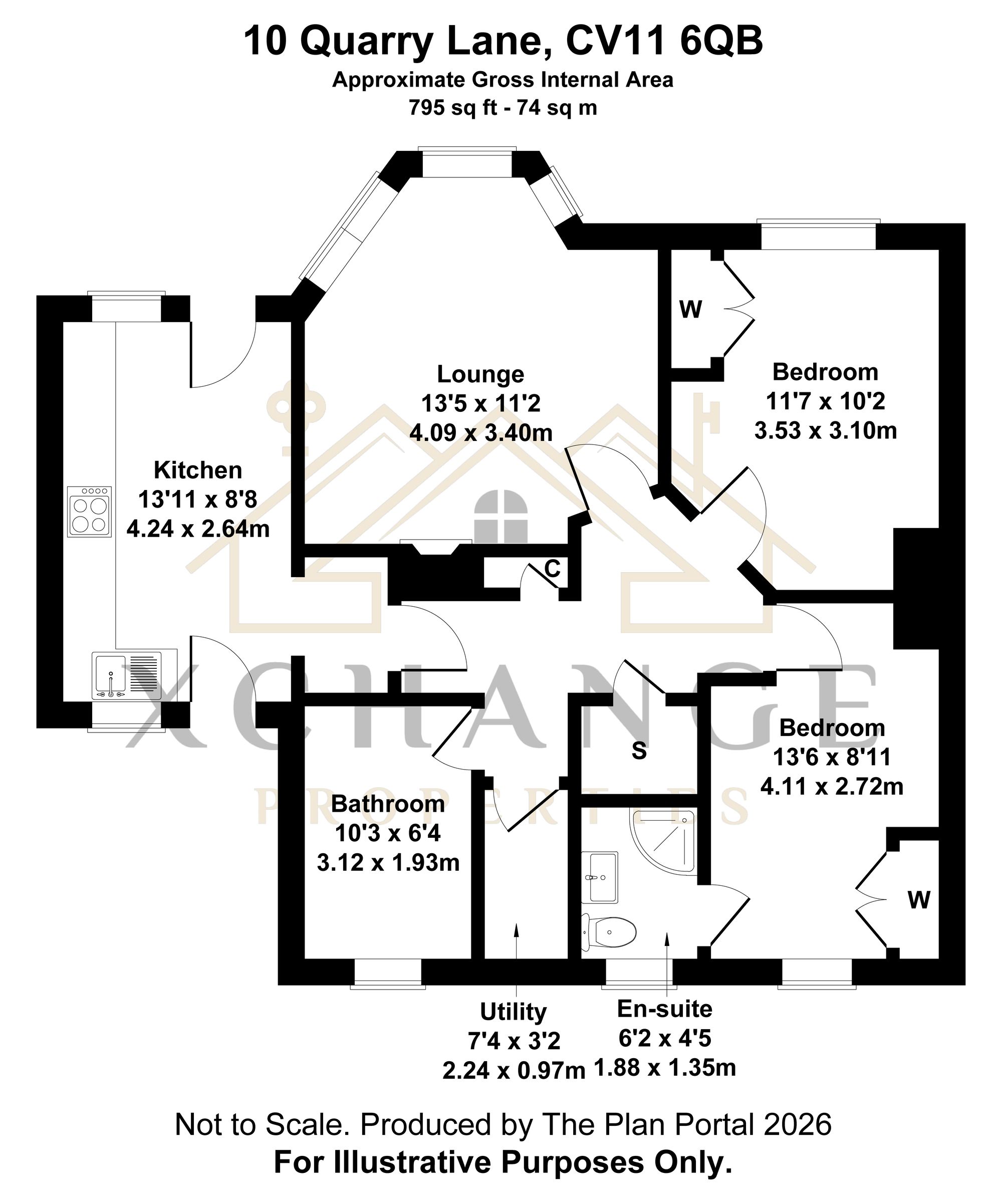 10 Quarry Lane, Nuneaton floorplan