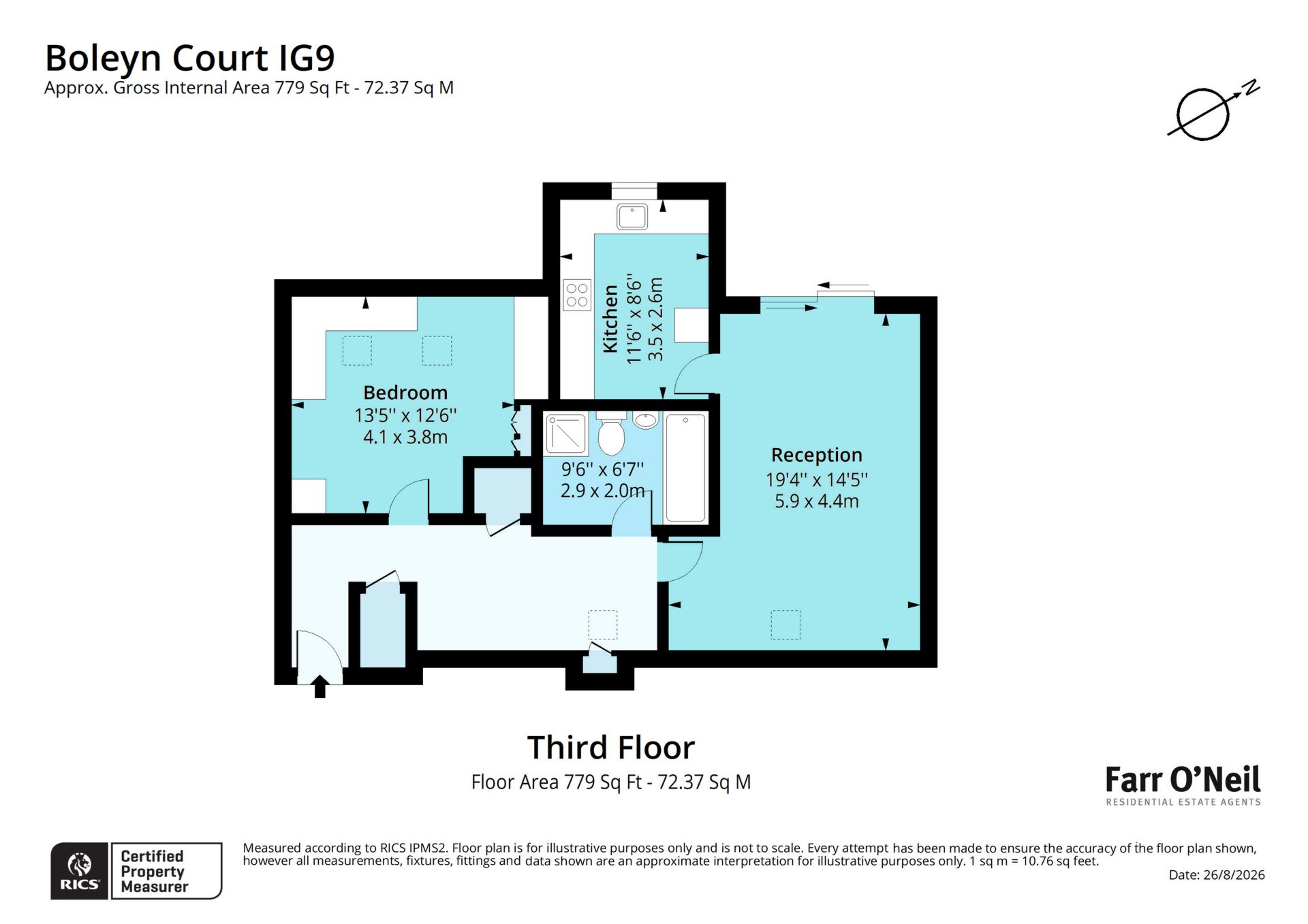 70 Boleyn Court, Epping New Road, Buckhurst Hill floorplan