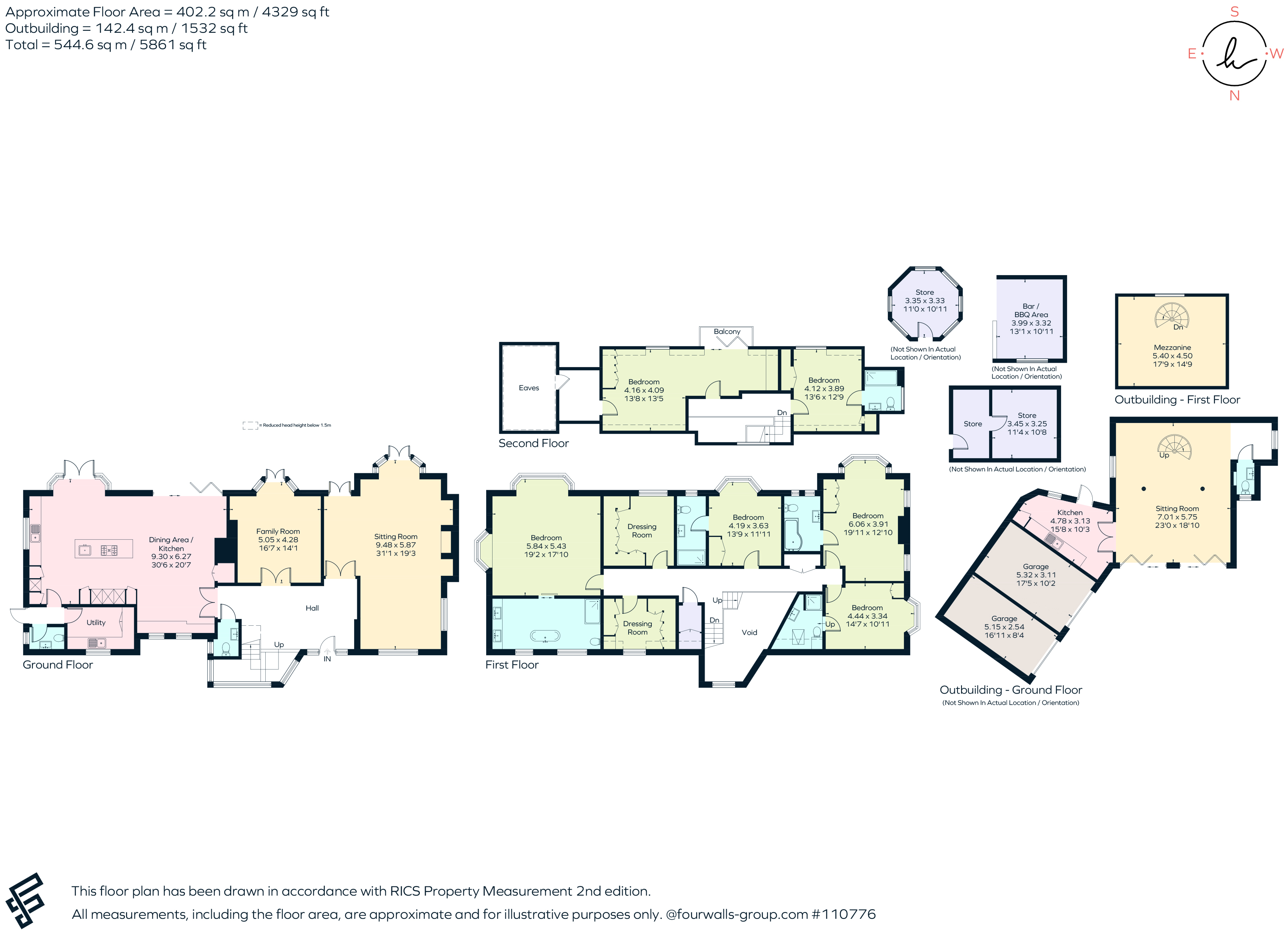 Southwood, St. Anns Hill Road, Chertsey floorplan