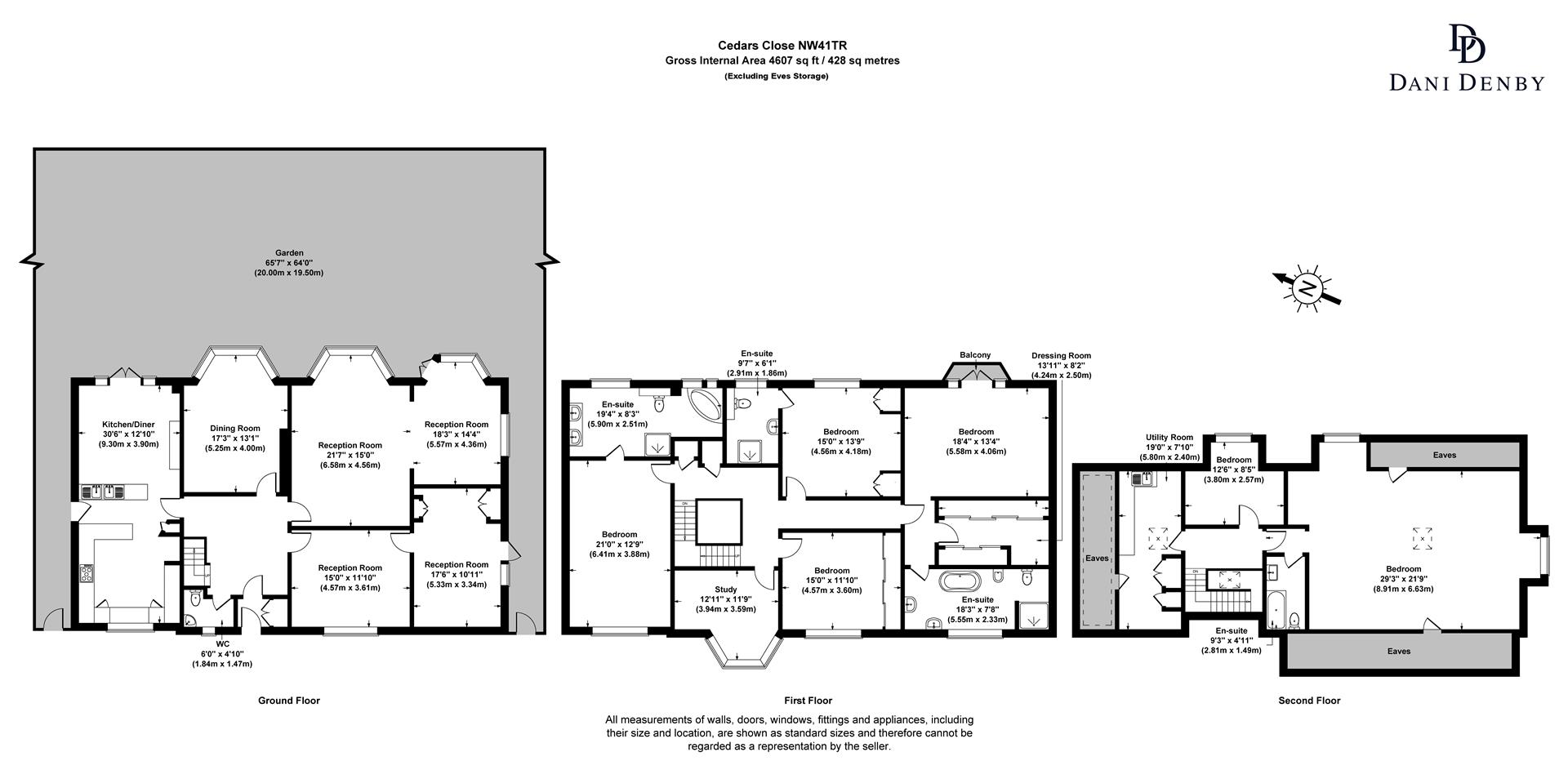 2, Cedars Close, London floorplan