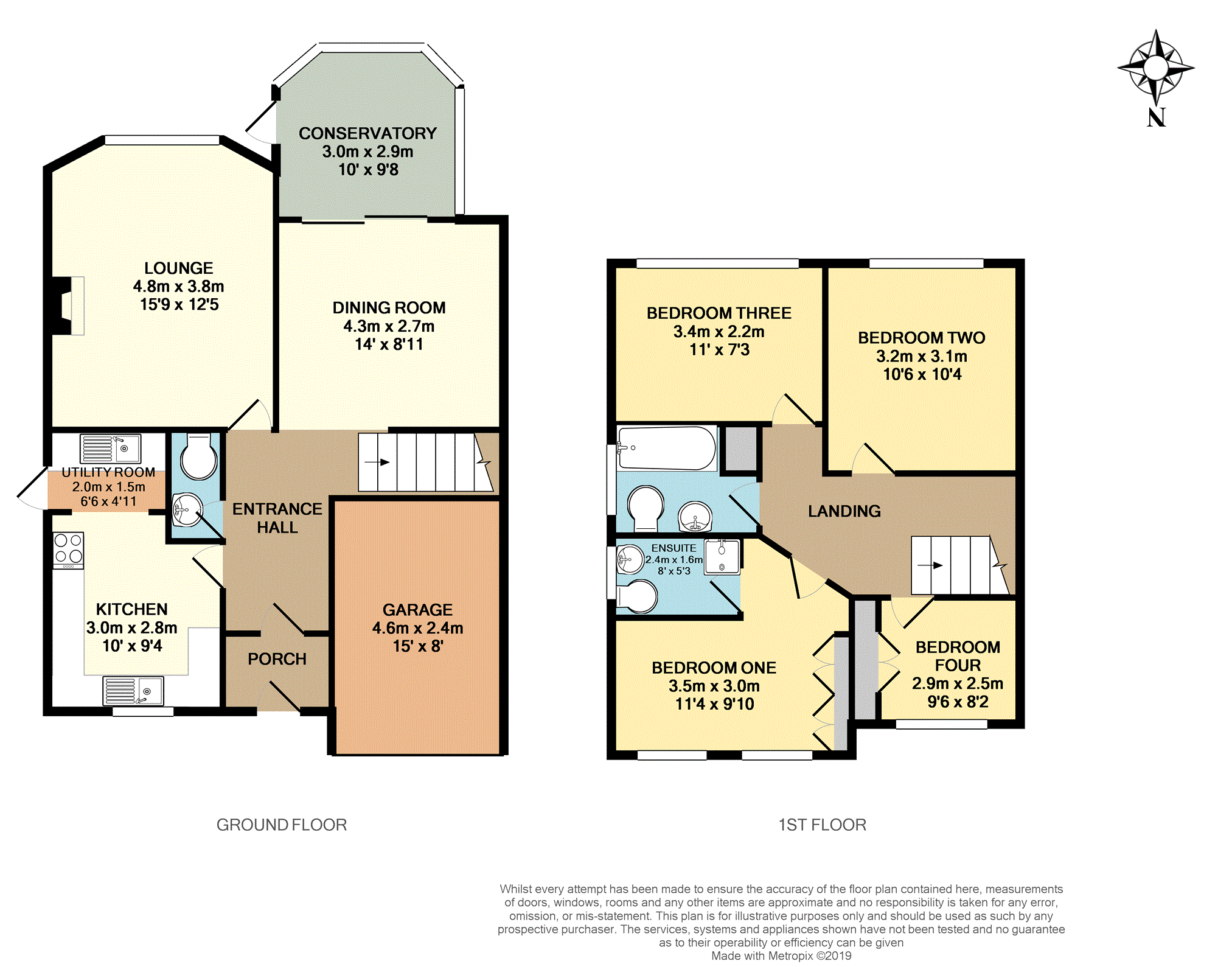 4 Bedrooms Detached house for sale in Wigram Close, Bedford MK42