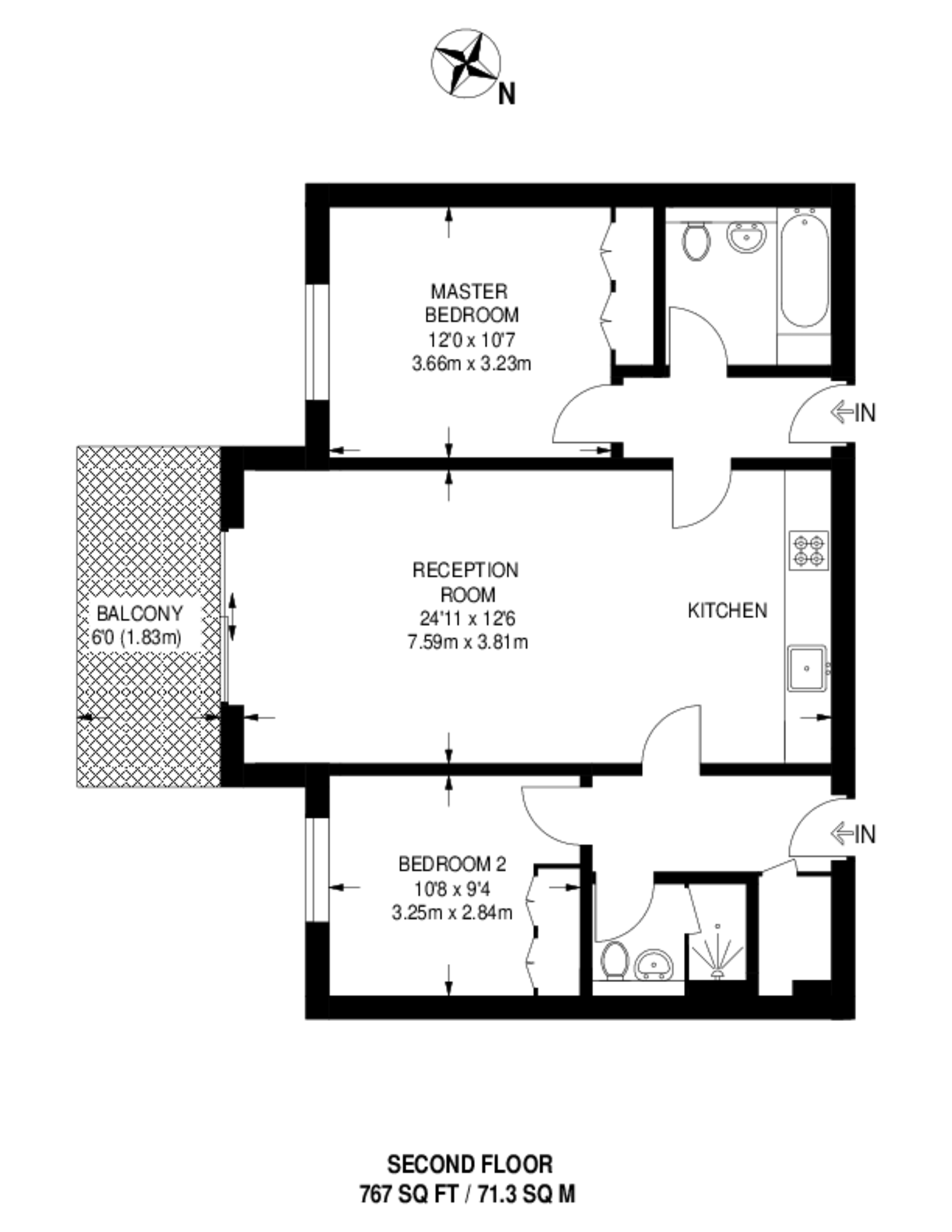 Kilburn Park Road, Kilburn floorplan