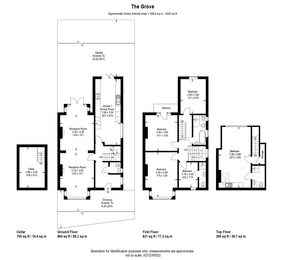 1, The Grove, Isleworth floorplan