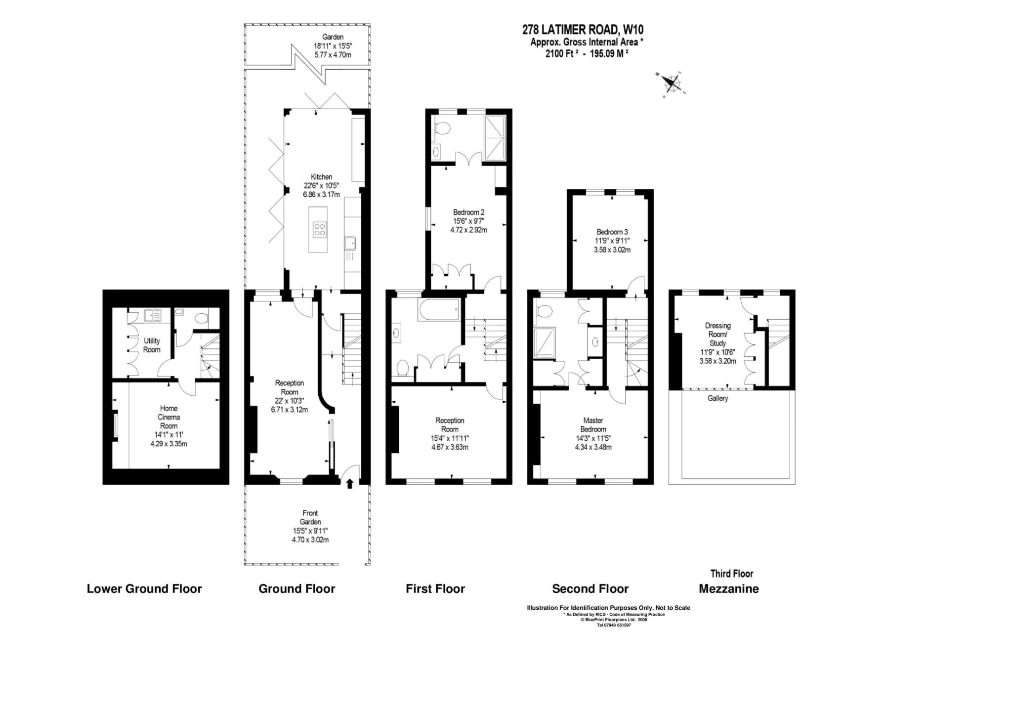 278, Latimer Road, London floorplan
