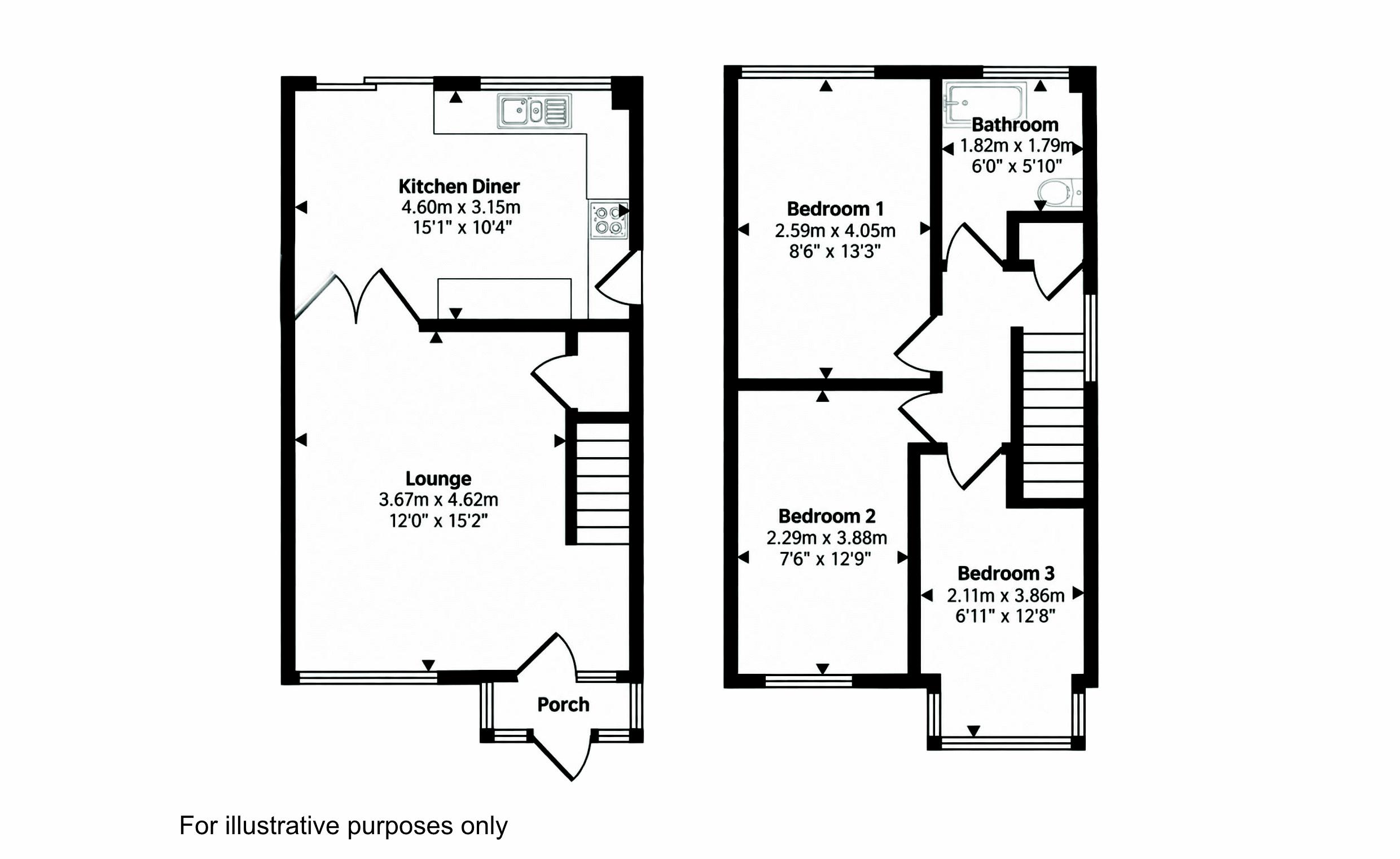 Pine View, Rugeley floorplan