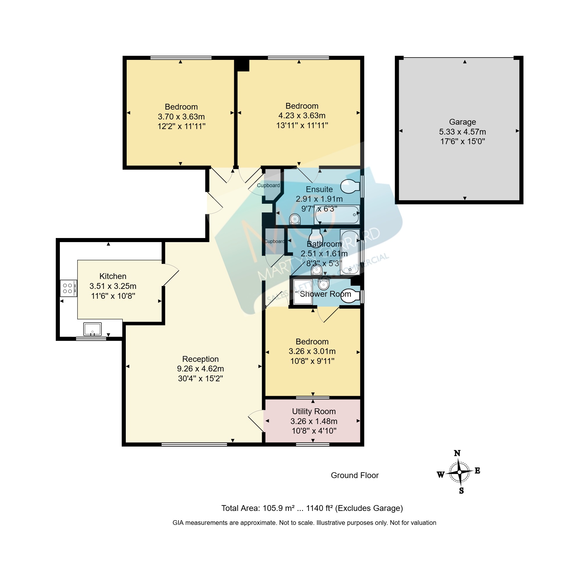 Flat 1, Miriam Court,, Aylmer Road, London floorplan