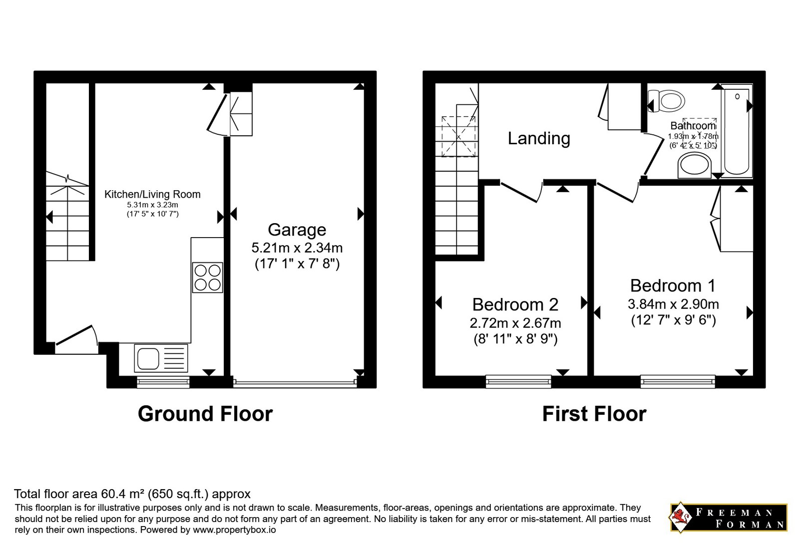 3, Grove Hill Mews, Tunbridge Wells floorplan