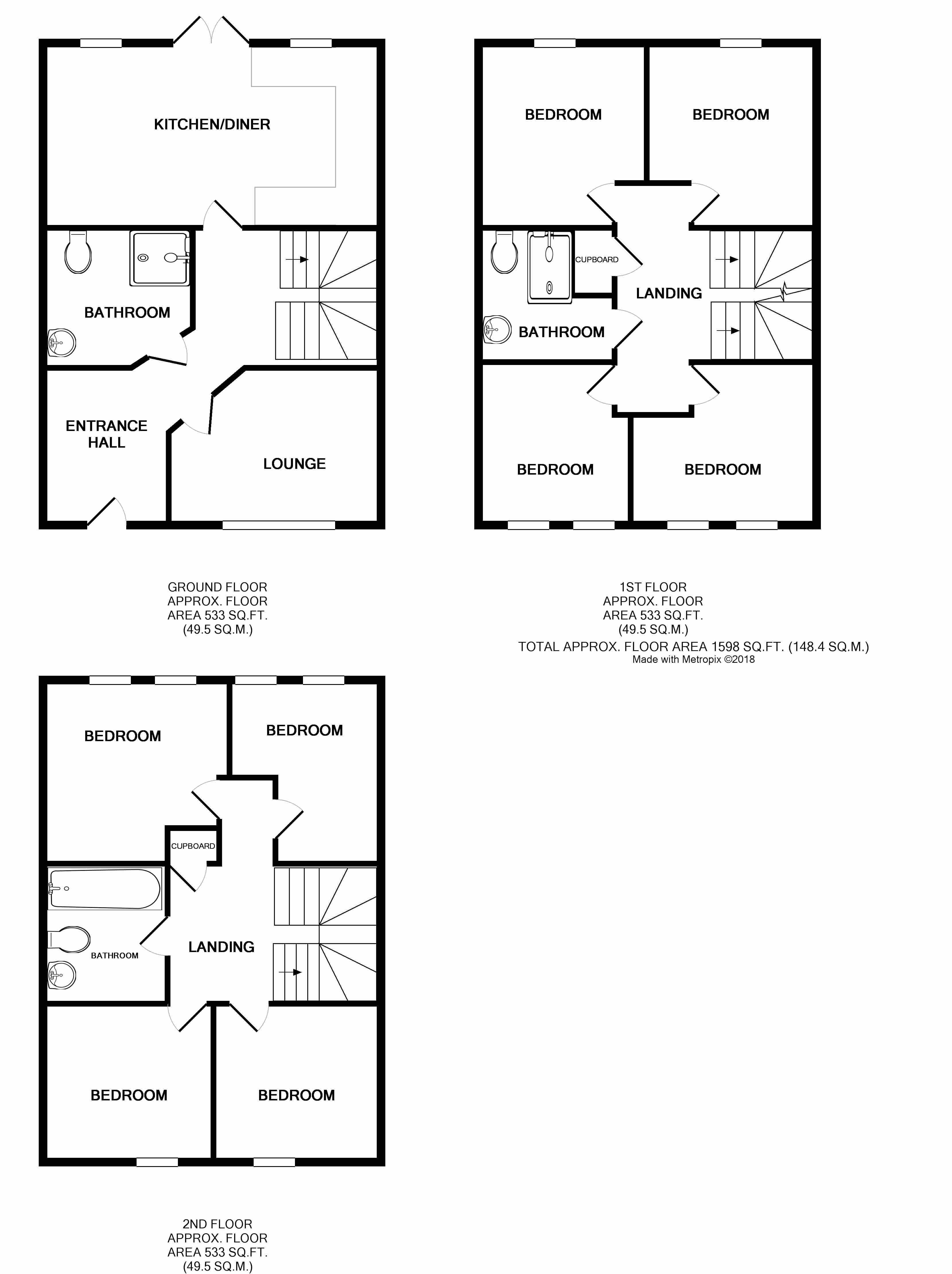 Jekyll Close, Bristol floorplan