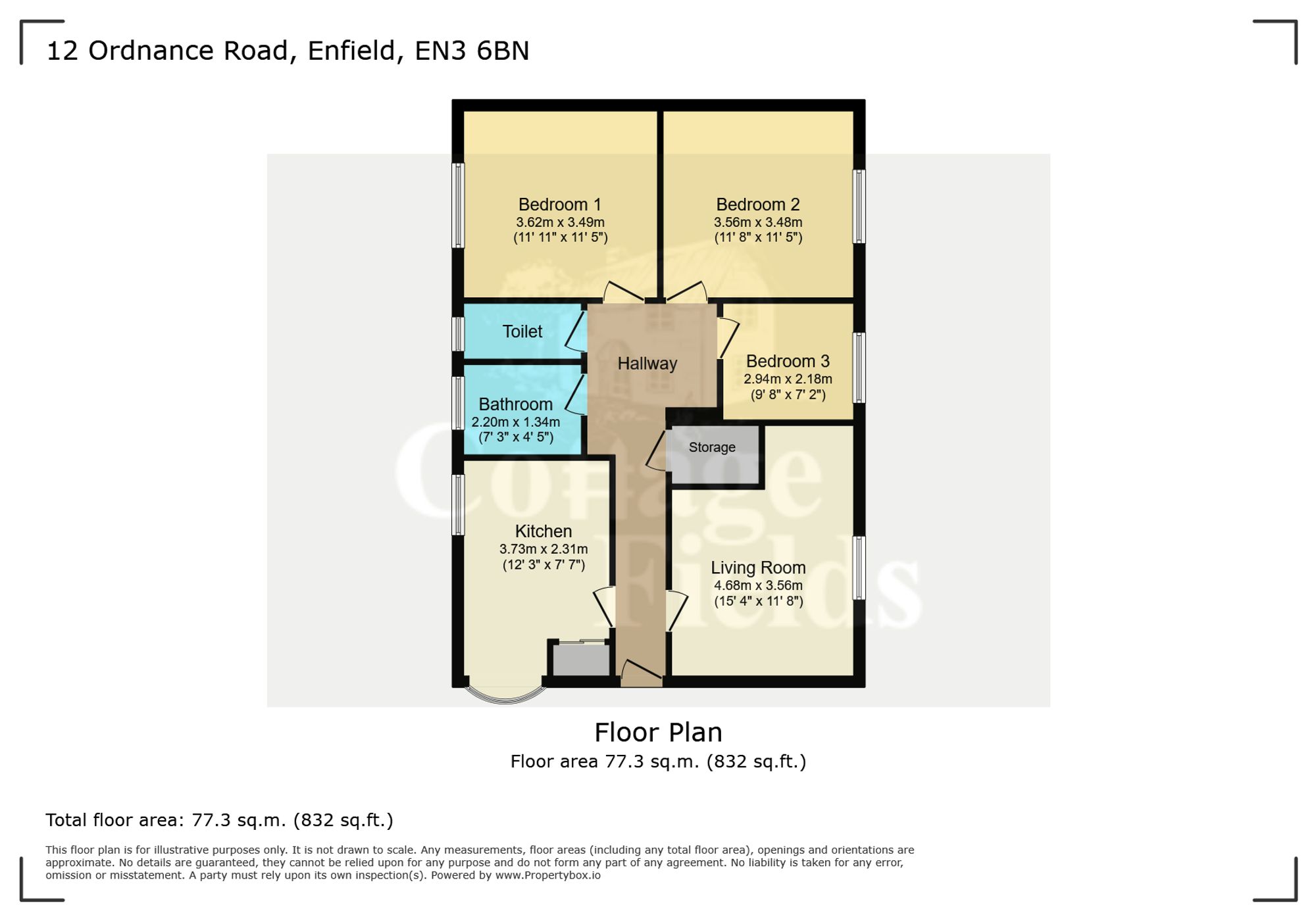 12 Ordnance Road, Enfield floorplan