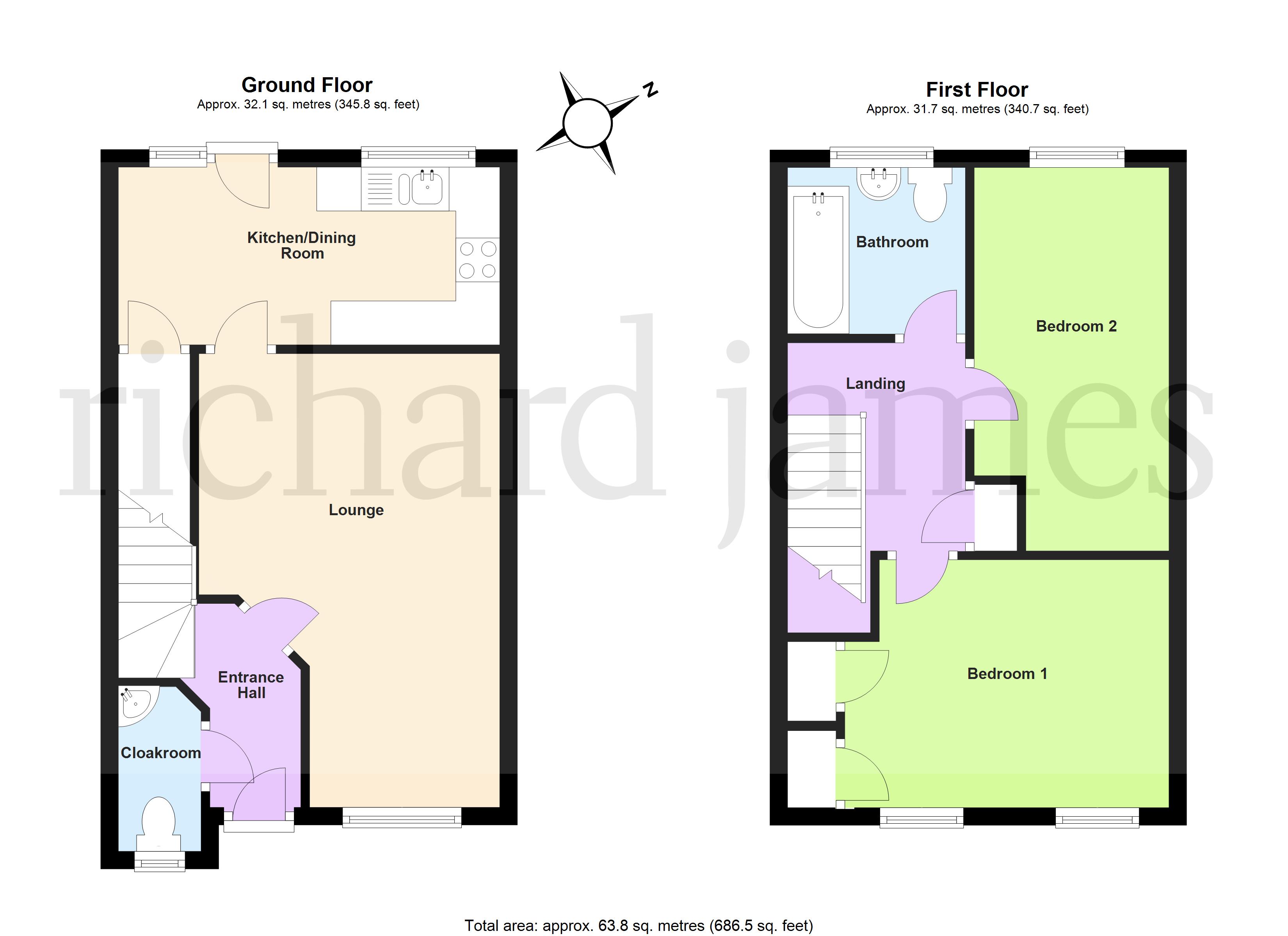 23, Fernmoor Drive, Irthlingborough floorplan