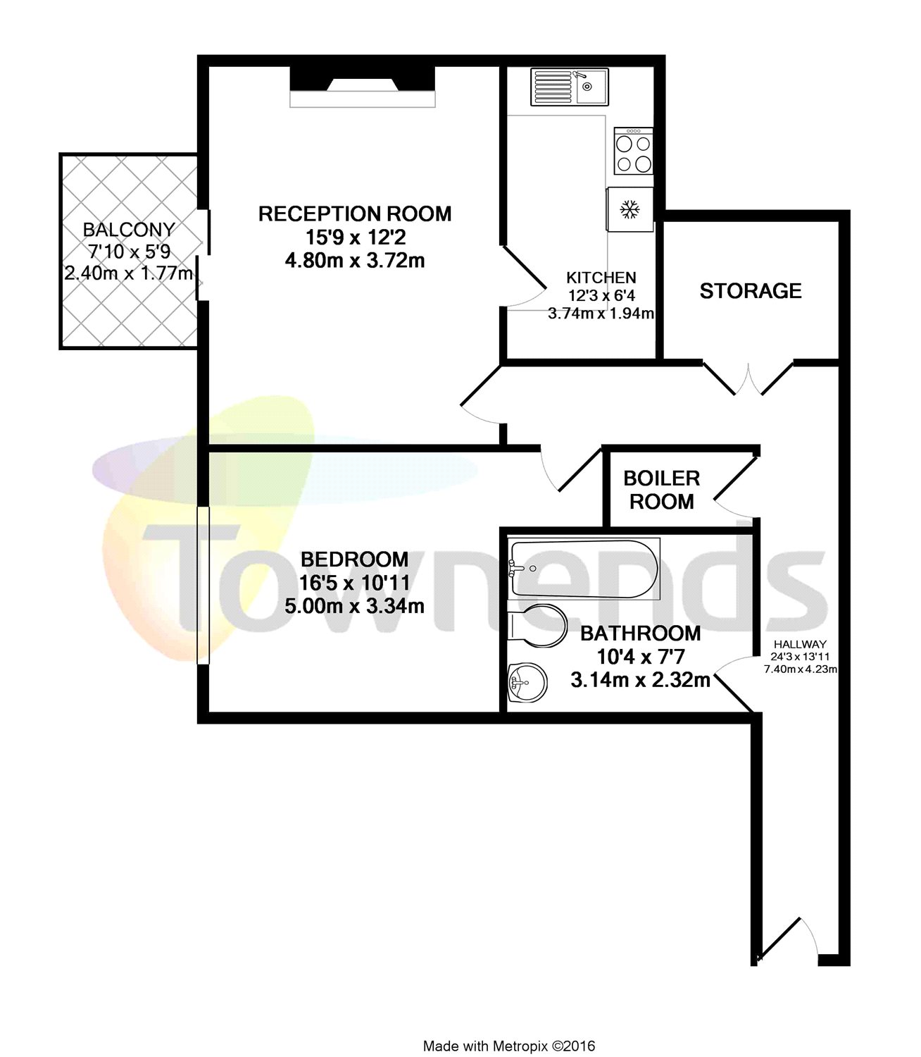 1 Bedrooms Flat to rent in Drummond Road, Croydon CR0