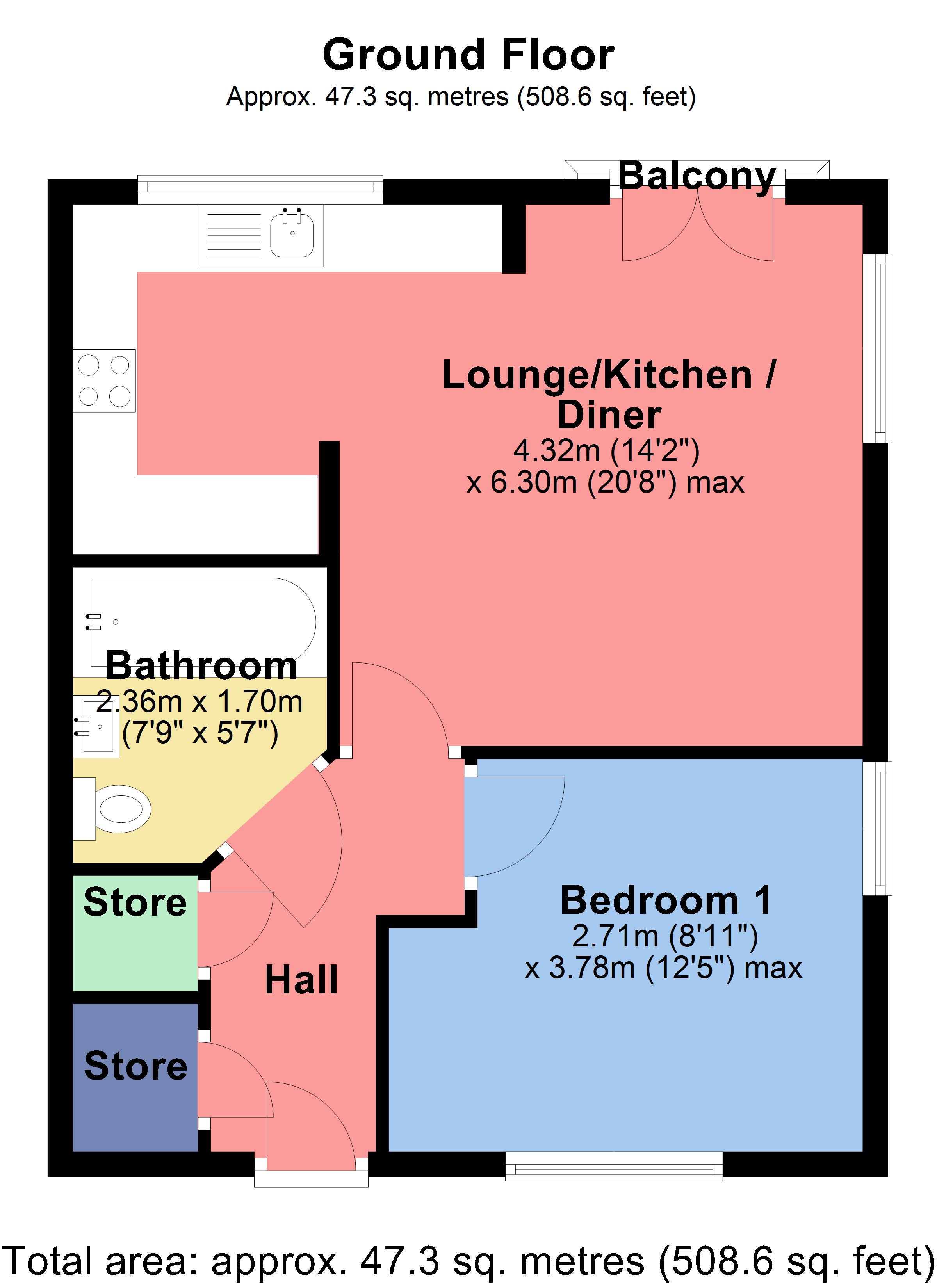 1 Bedrooms Flat for sale in Morten Court, 2B Dodd Road, Watford, Hertfordshire WD24