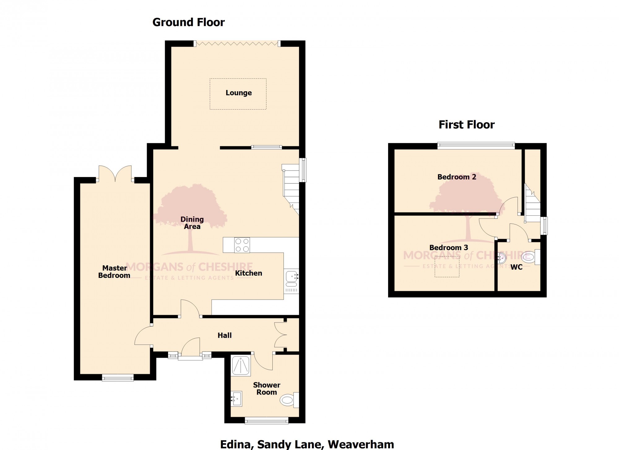 3 Bedrooms Detached house for sale in Edina Sandy Lane, Weaverham CW8