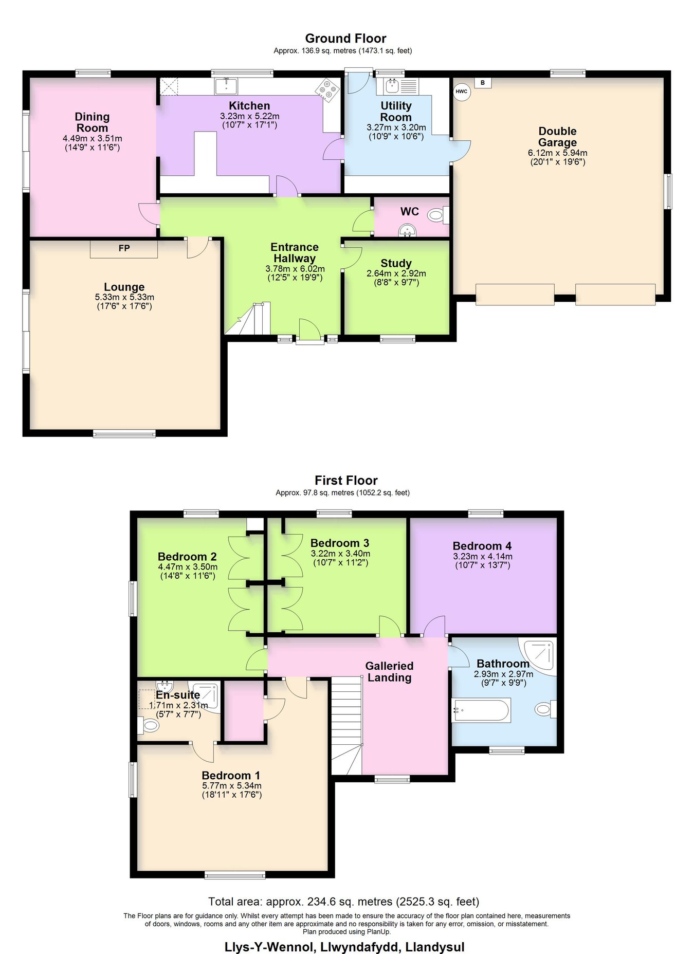 Llys-Y-Wennol, LLwyndafydd, Llandysul floorplan