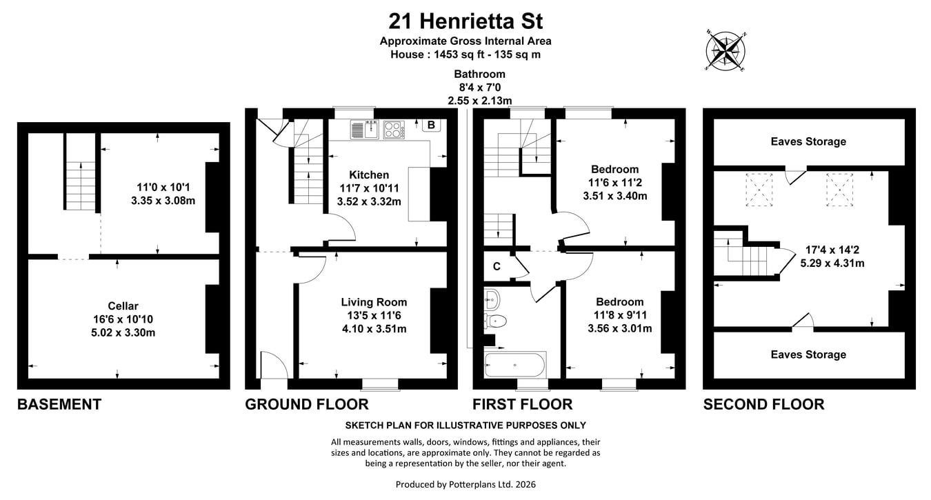 21, Henrietta Street, Cheltenham floorplan