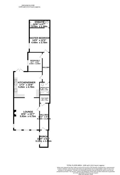 The Garden Flat, 4 Athol House, Peel floorplan