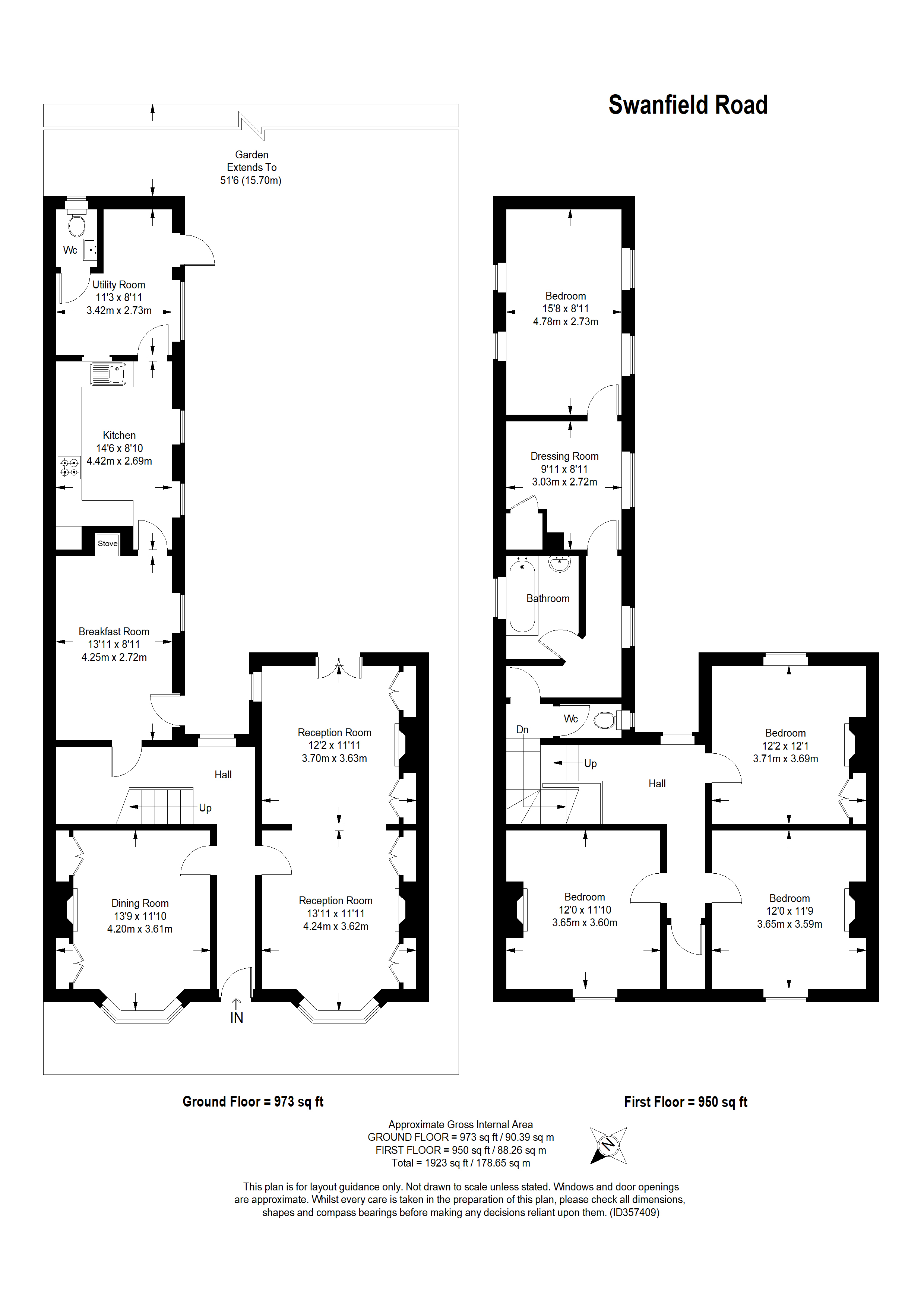 Swanfield Road, Whitstable floorplan