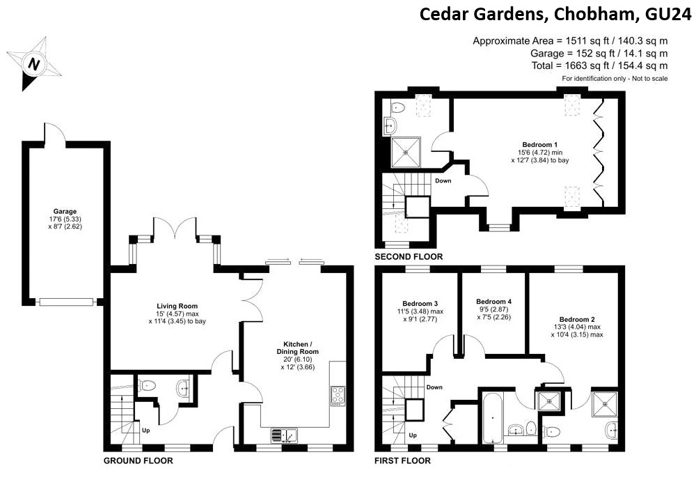 3, Cedar Gardens, Woking floorplan