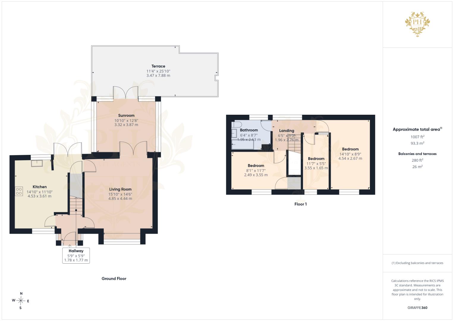 8, Ashwood Close, Middlesbrough floorplan