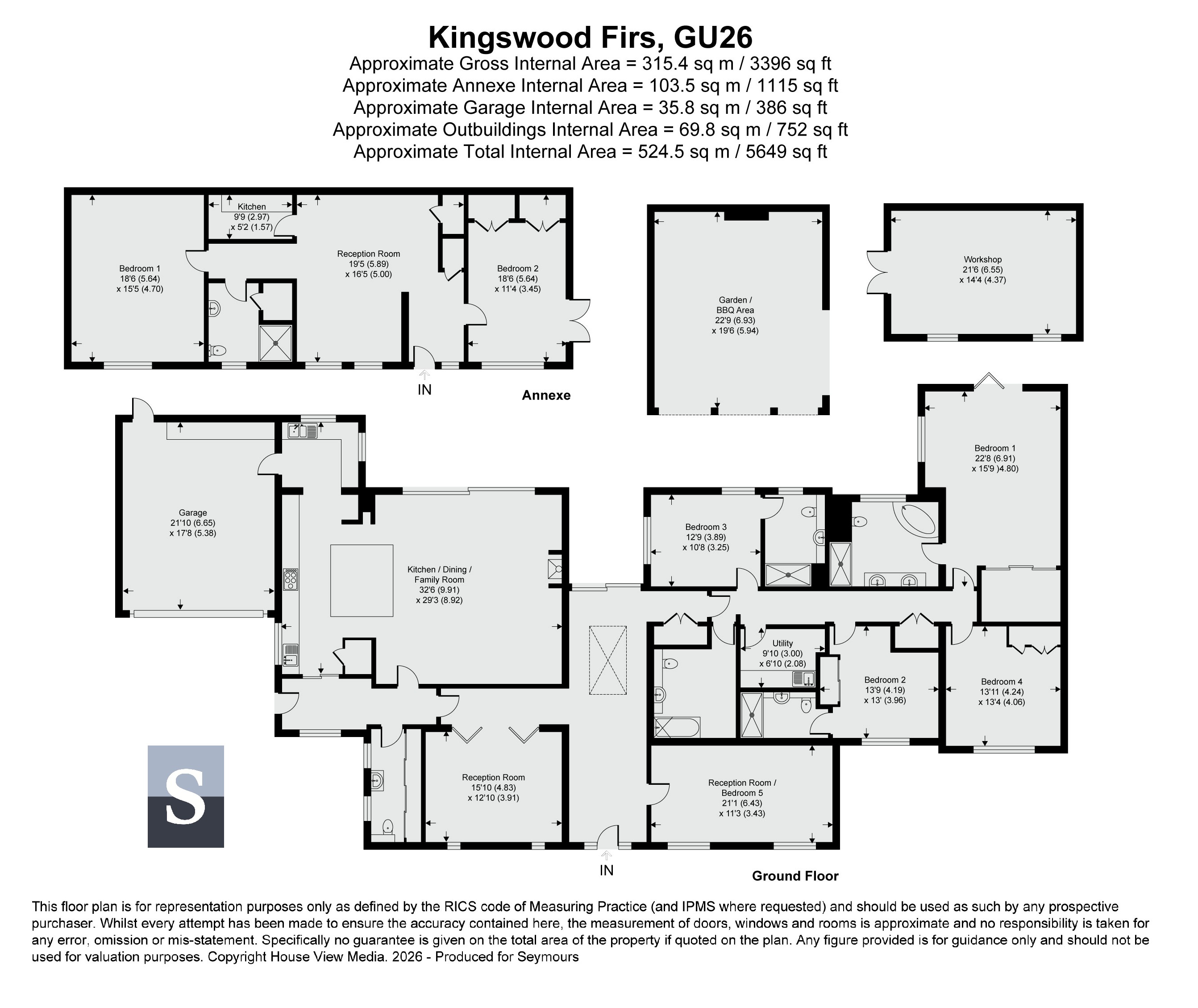 Copse Wood, 56, Kingswood Firs, Hindhead floorplan
