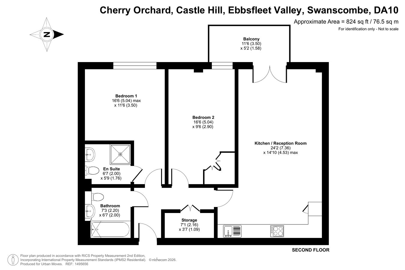 Flat Fourteen, Aragon House, Ebbsfleet Valley floorplan