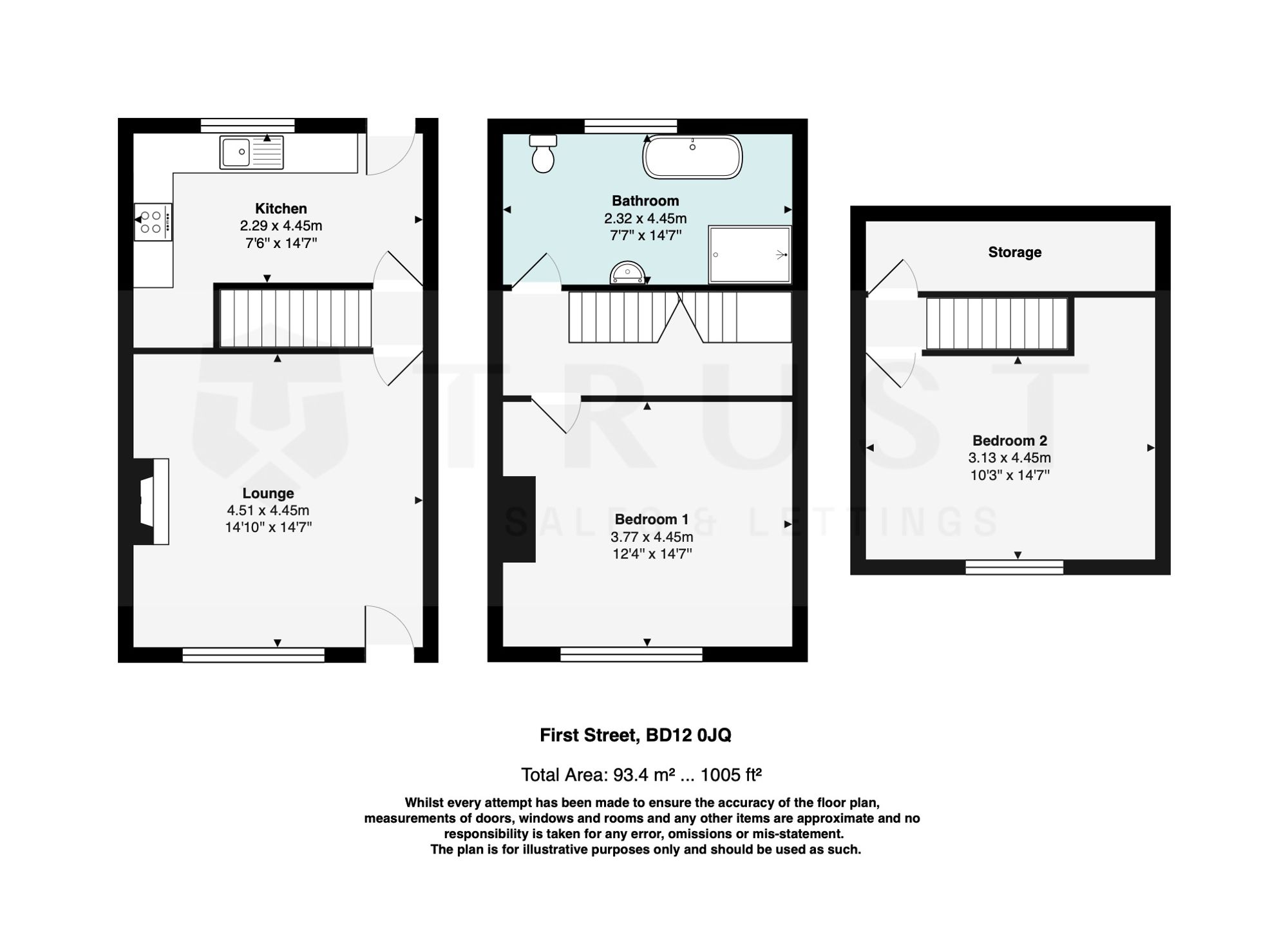 44 First Street, Bradford floorplan