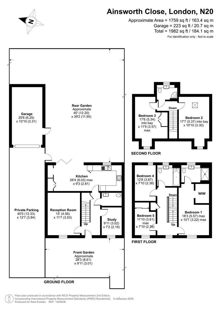 7, Ainsworth Close, Whetstone floorplan
