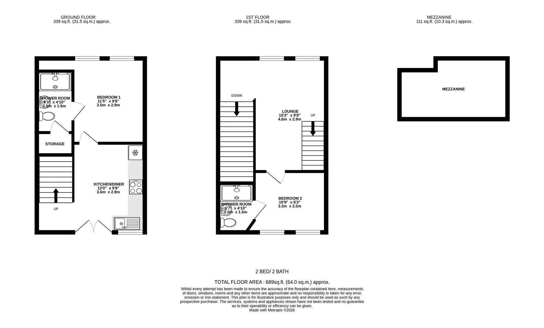 11 Charlie Mews, Alexandra Road, Farnborough floorplan