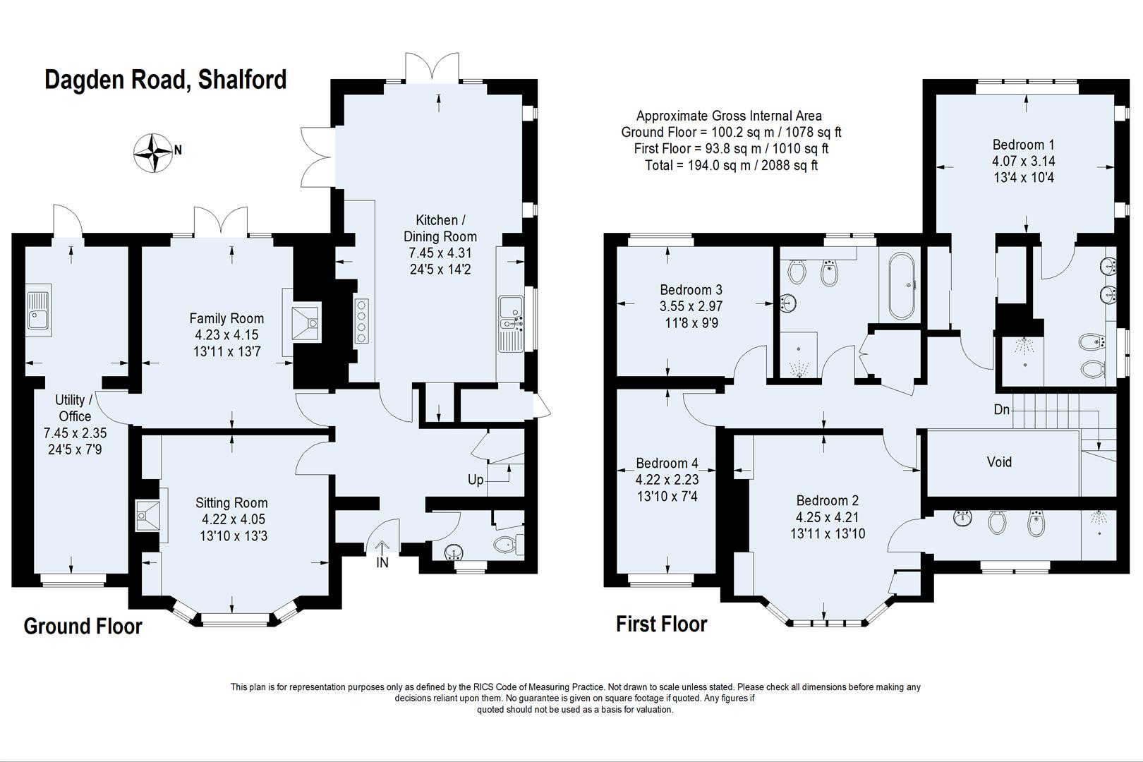 10, Dagden Road, Shalford floorplan