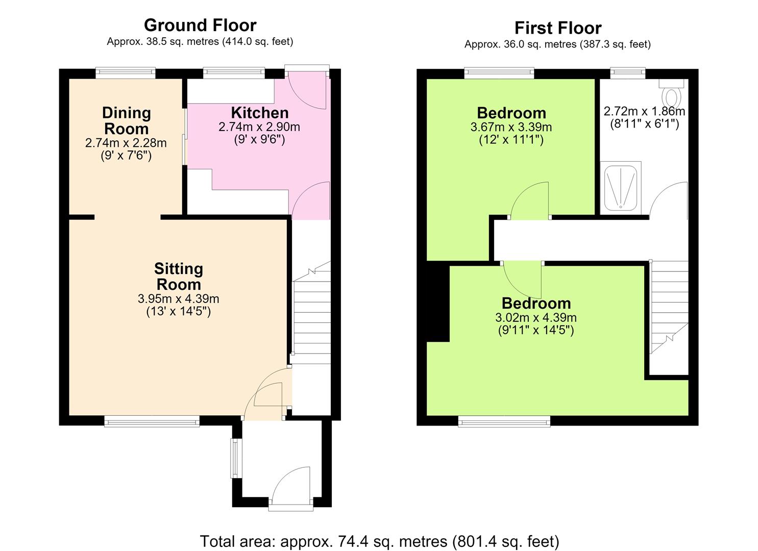 4, Village View, Leigh floorplan