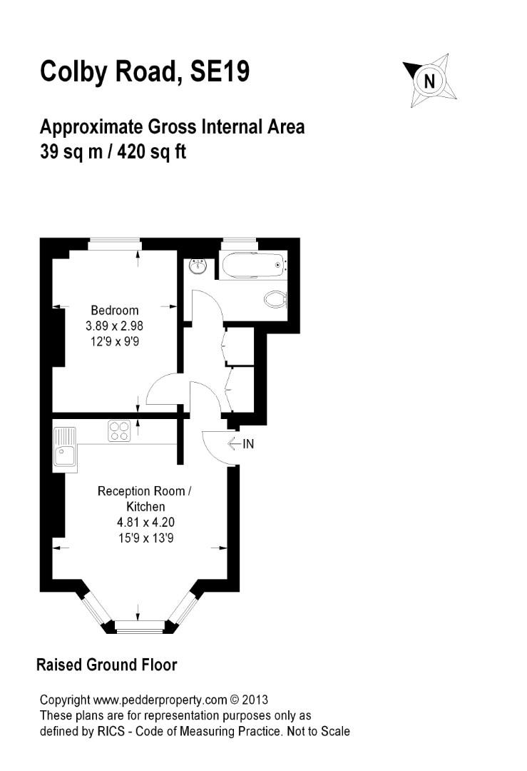 25b, Colby Road, London floorplan
