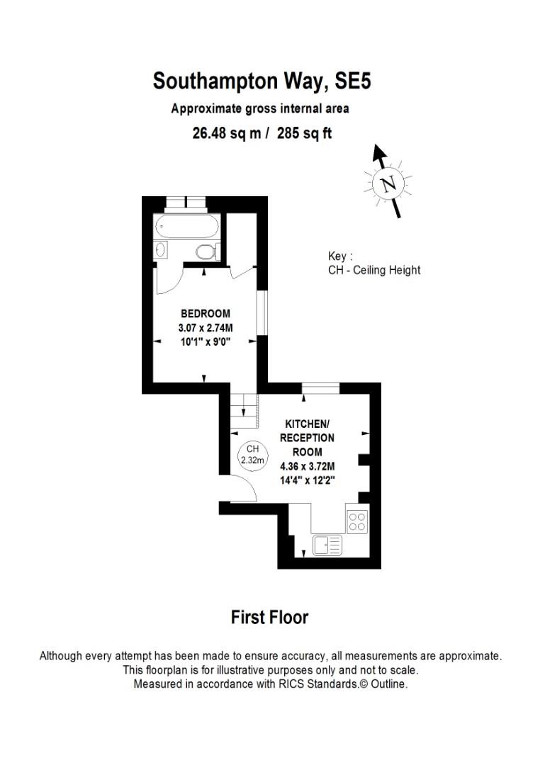 Southampton Way, London floorplan
