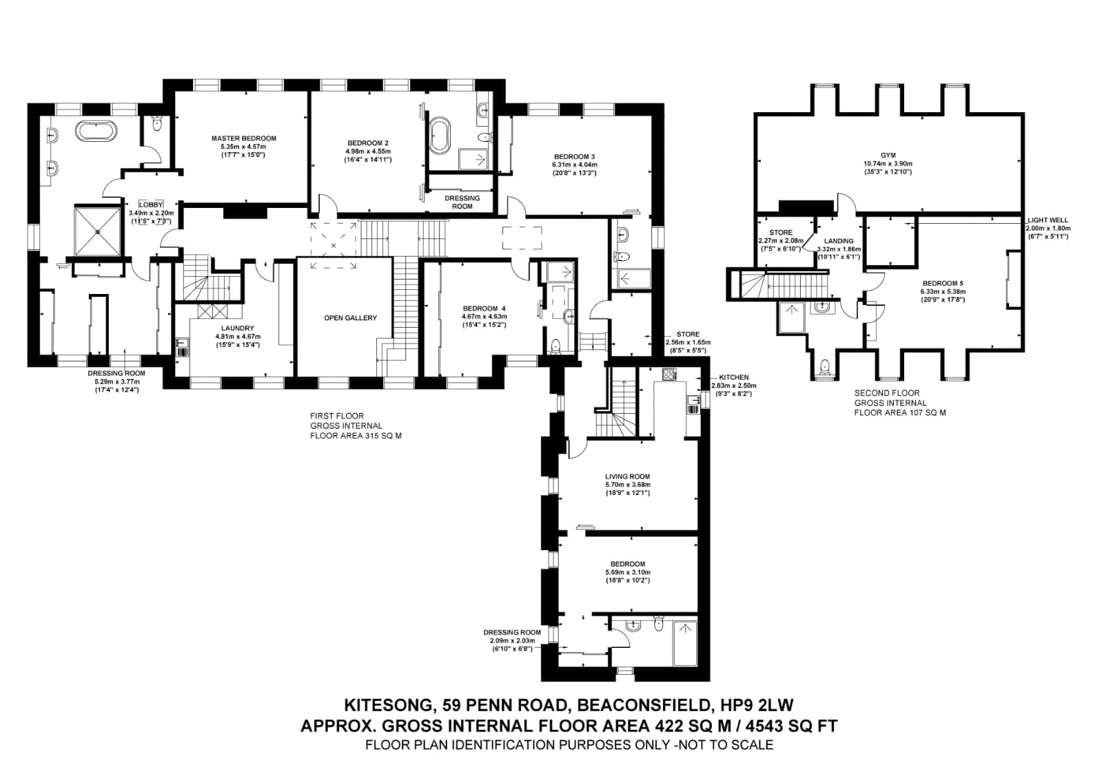 Kitesong, 59, Penn Road, Buckinghamshire floorplan