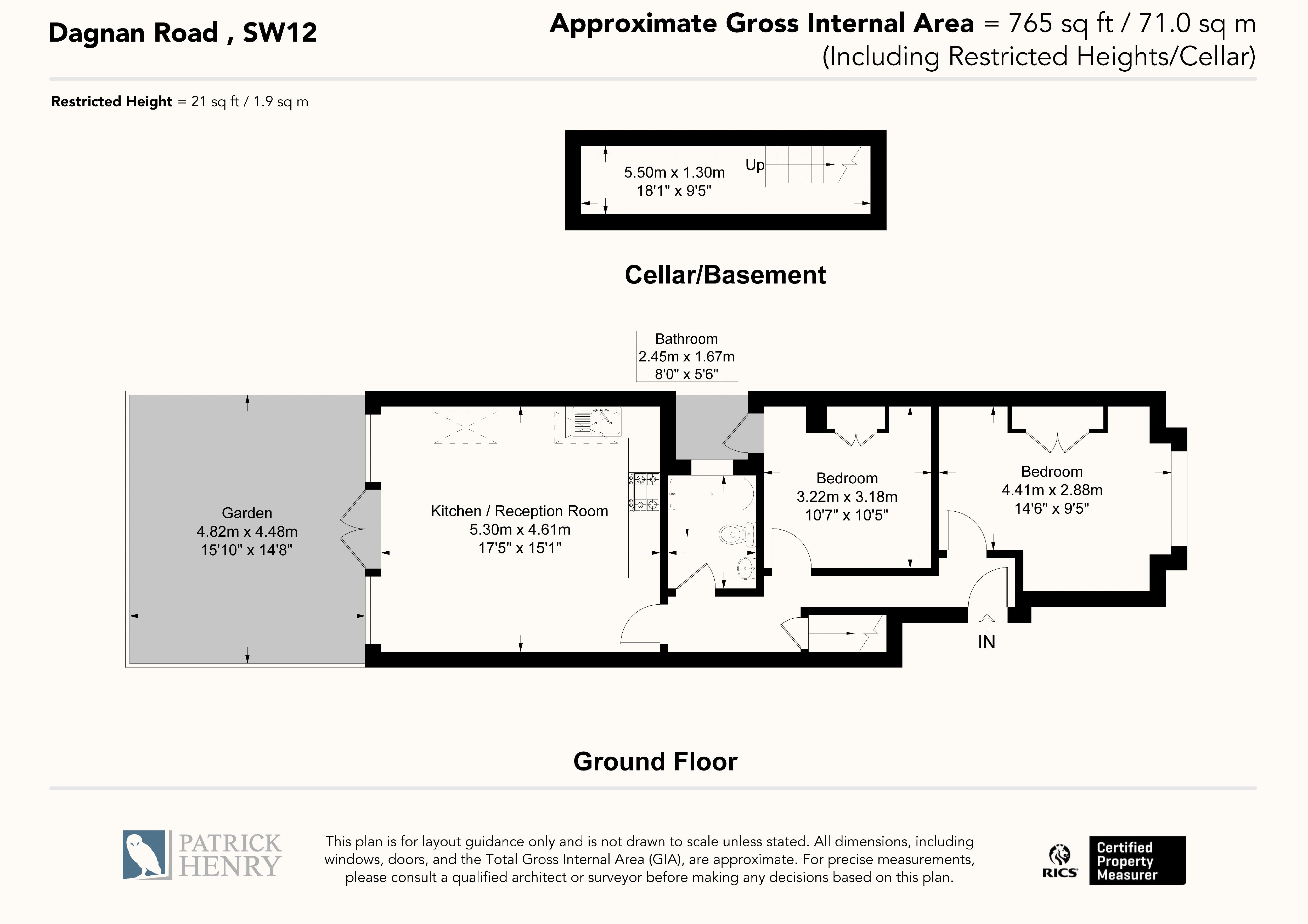 GFF 3, Dagnan Road, London floorplan