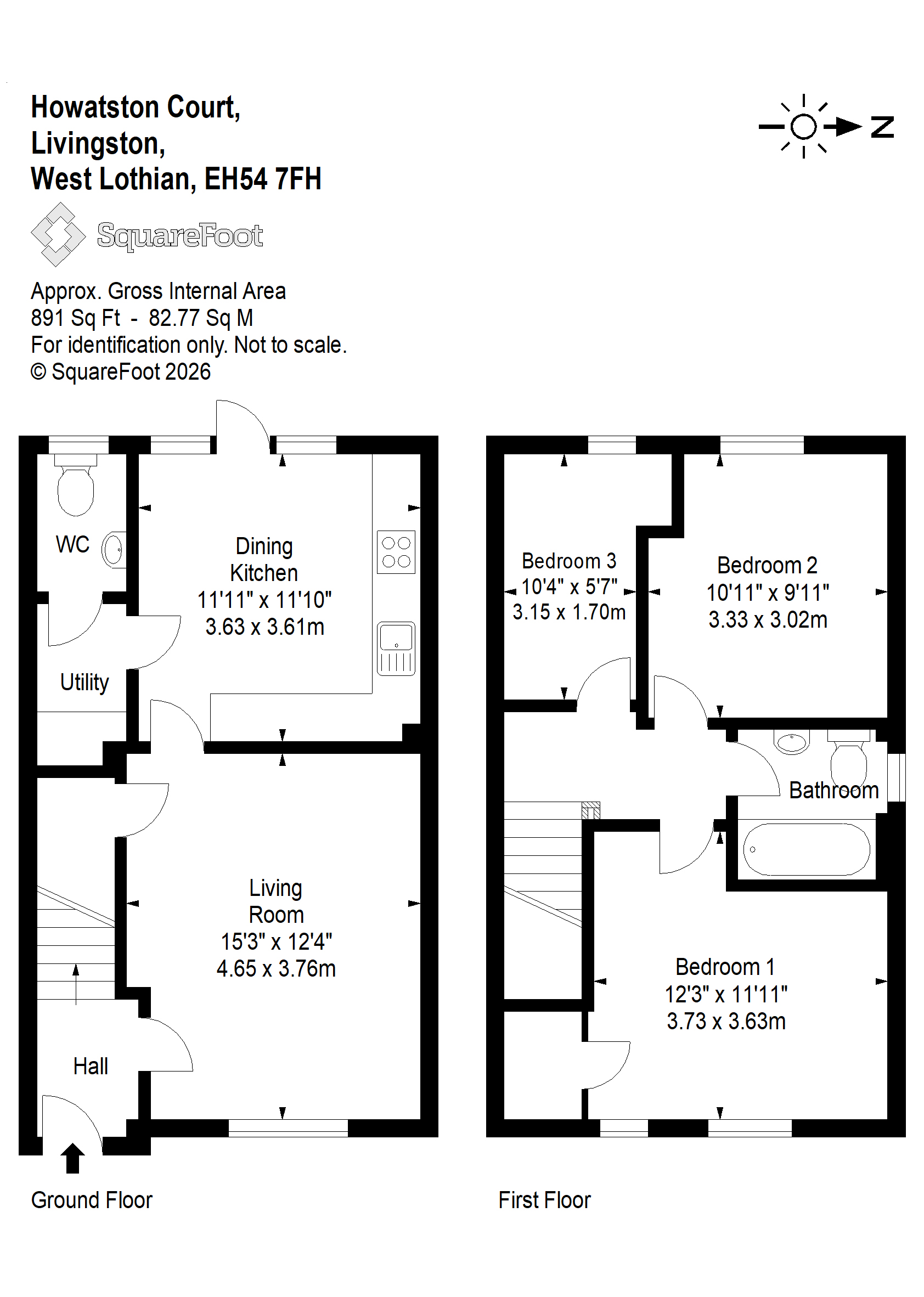80, Howatston Court, Livingston floorplan