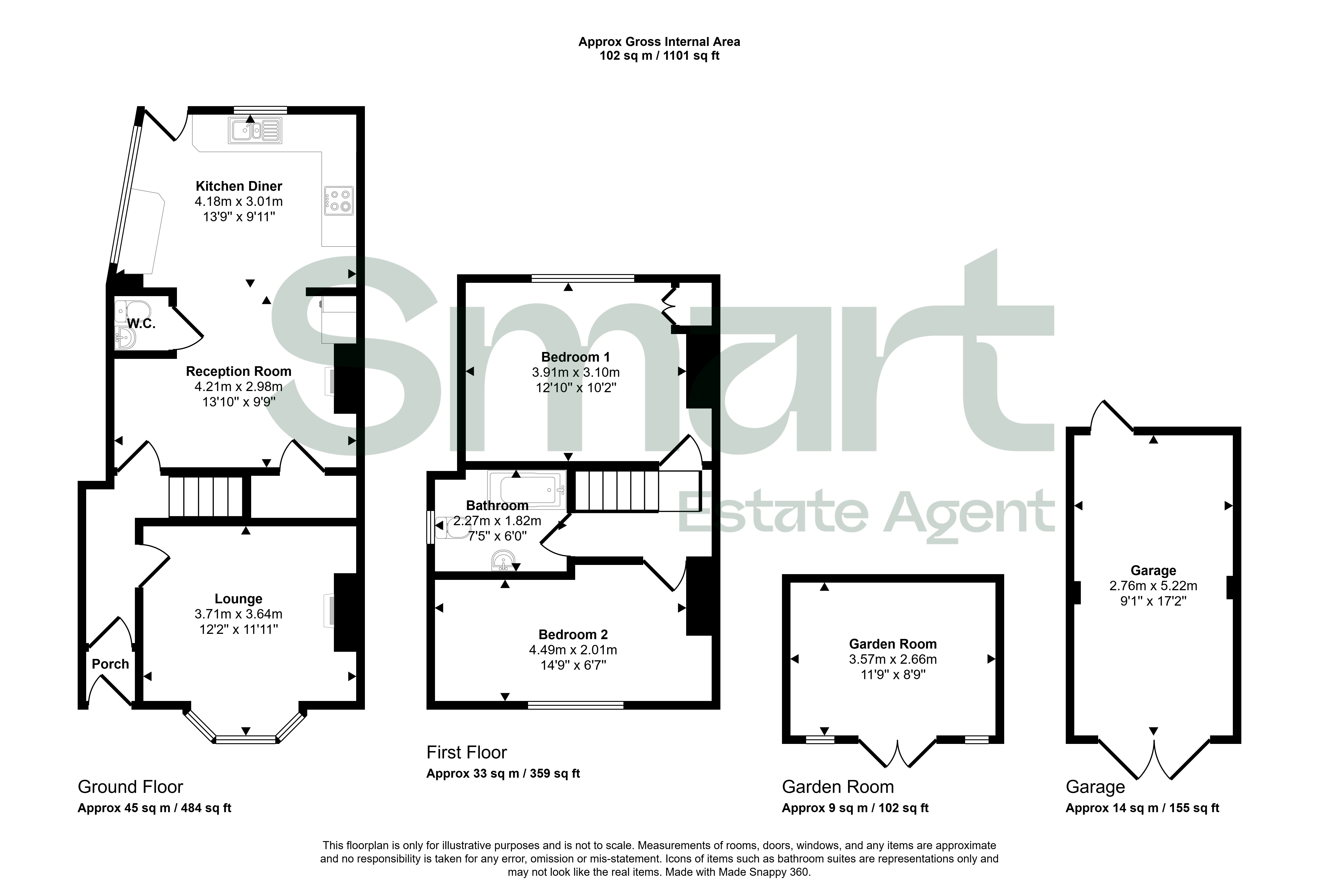 1, Riviera Terrace, Exeter floorplan