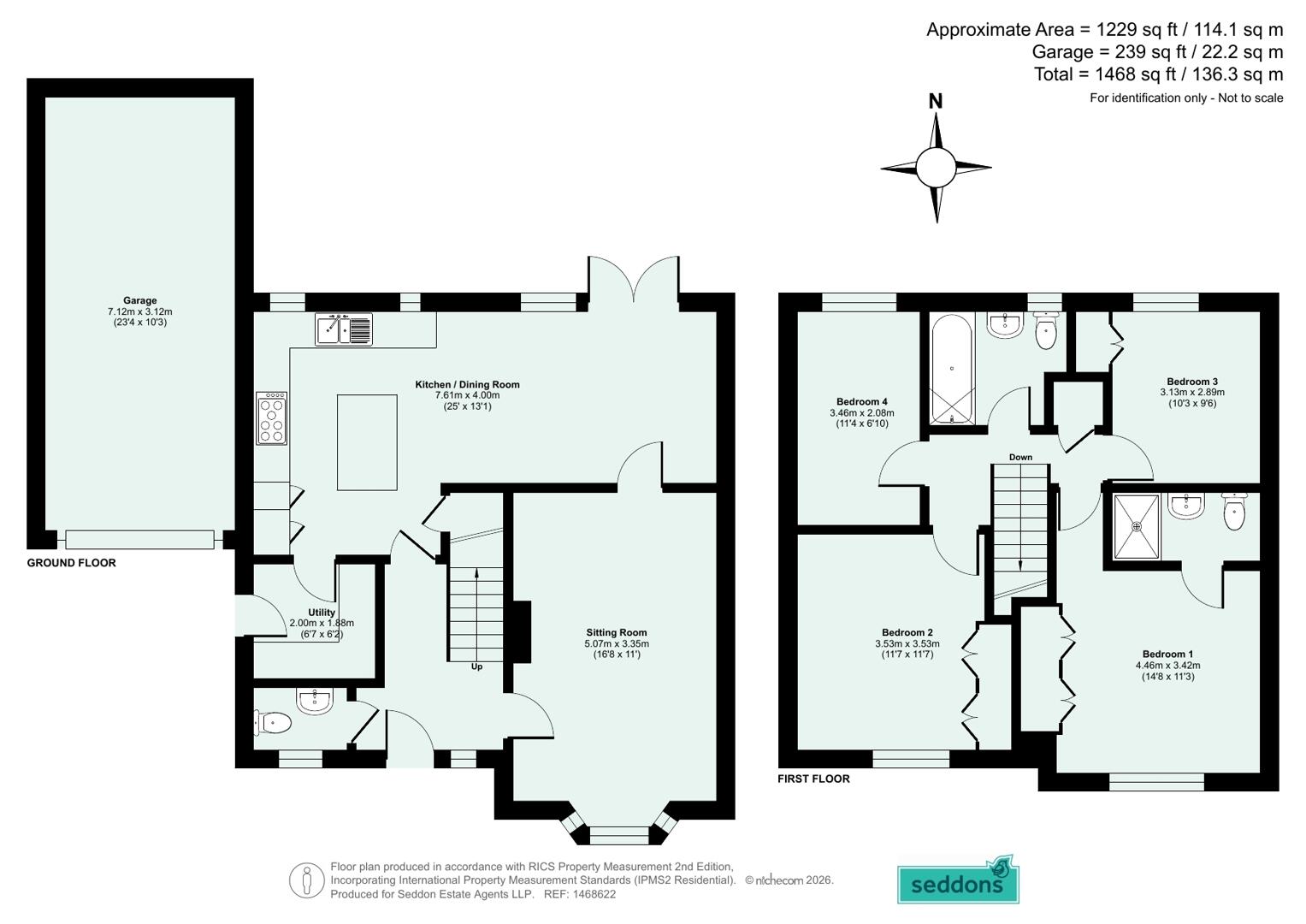 12, Exmoor Way, Cullompton floorplan