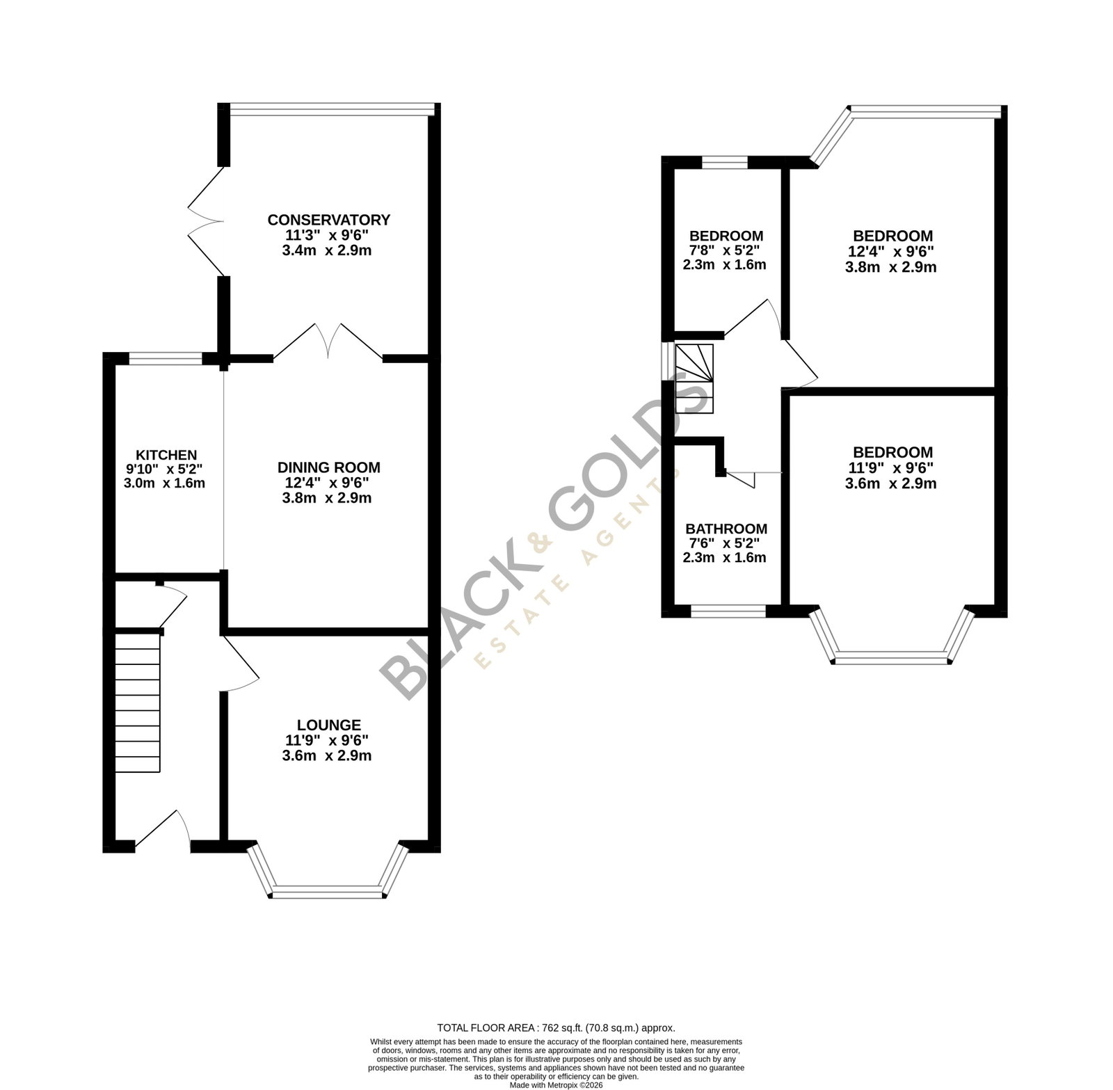 50, Bryn Arden Road, Birmingham floorplan