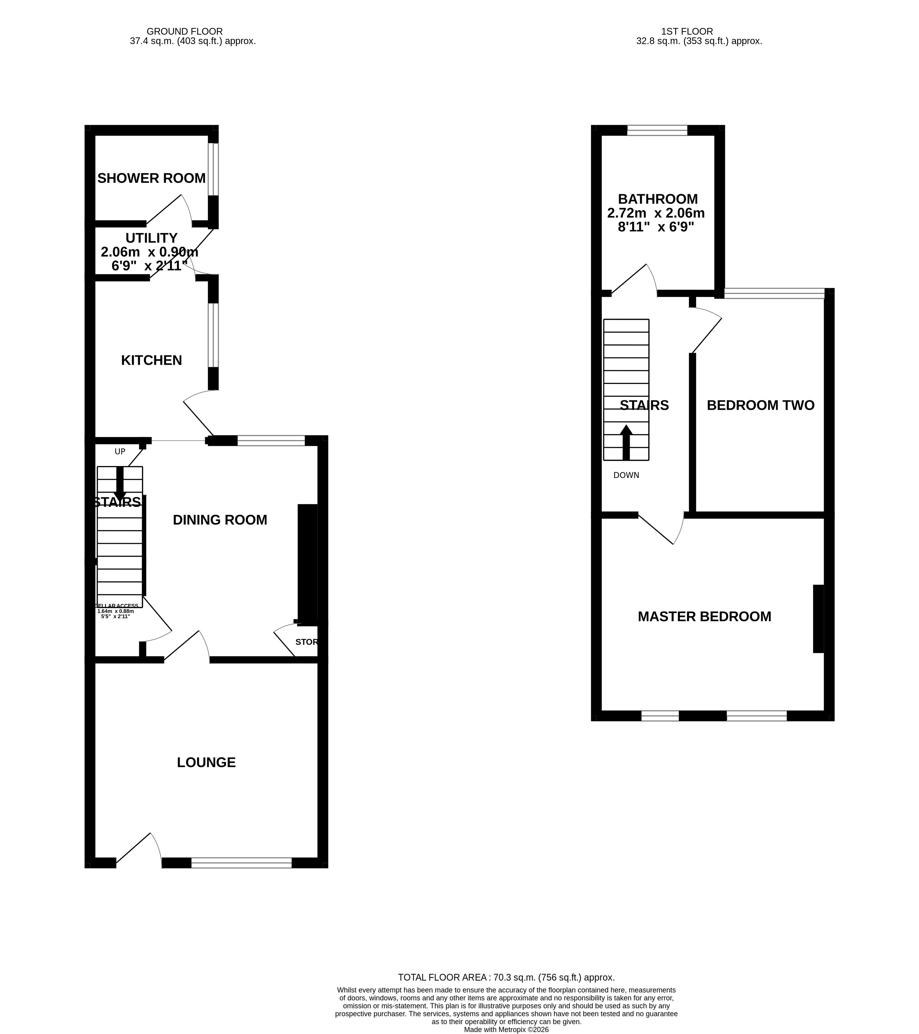 3, Well Street, Staffordshire floorplan