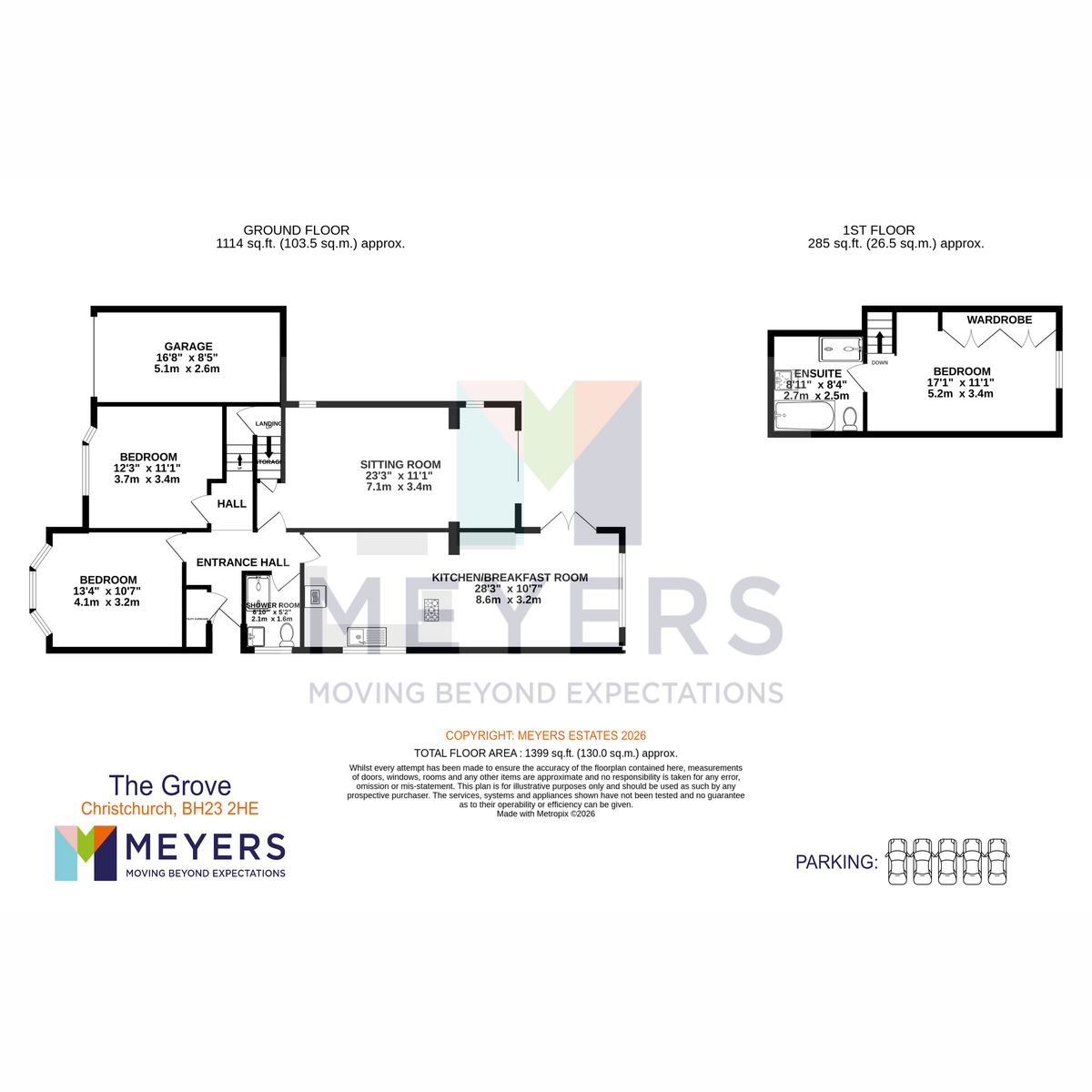 130, The Grove, Christchurch floorplan