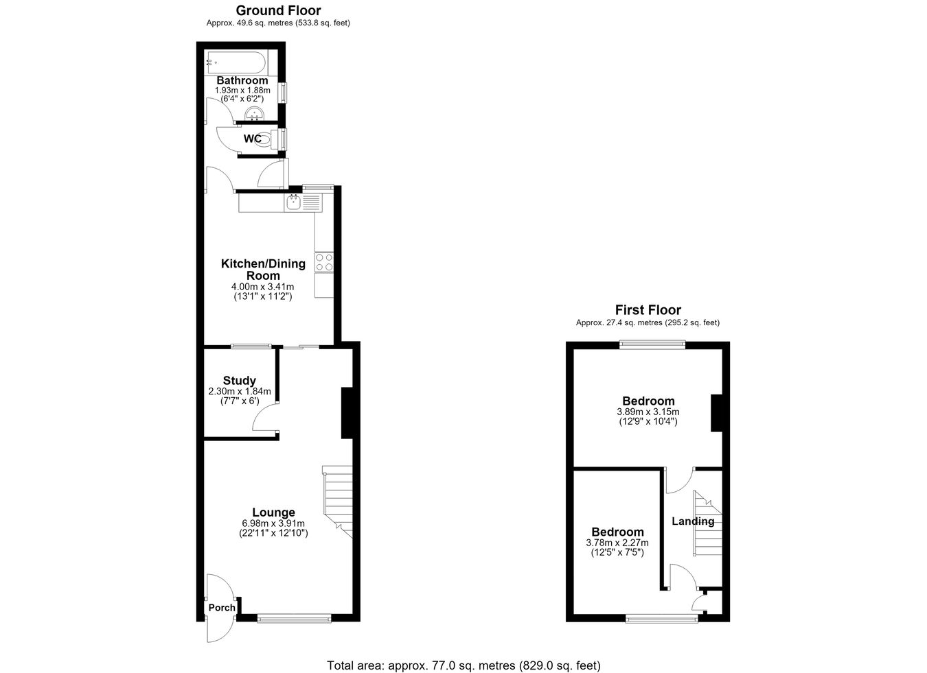 5, Woods Place, Dover floorplan