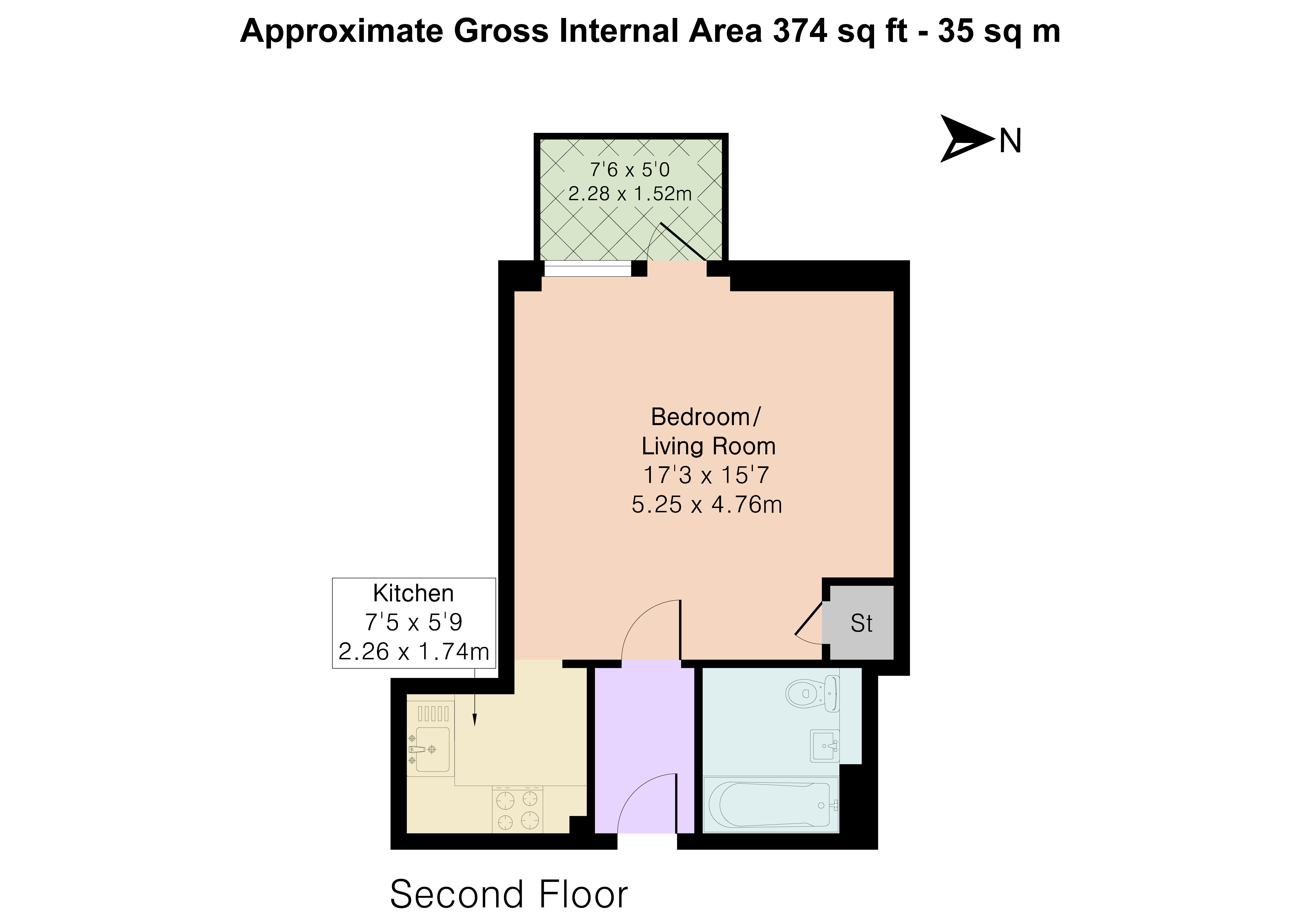 Flat 34, Vermilion Apartments, 16, Gunmakers Lane, London floorplan