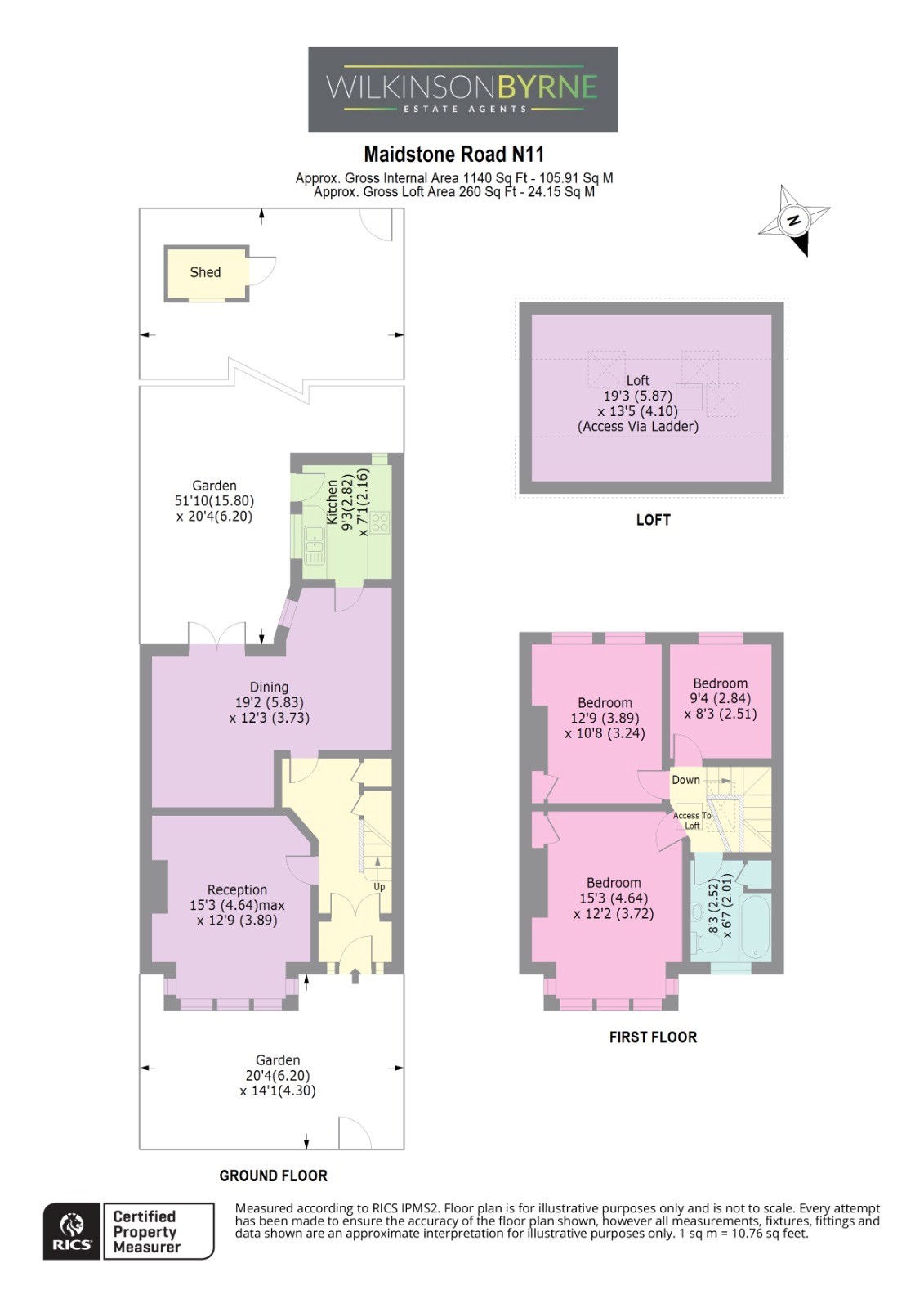 105, Maidstone Road, Bounds Green floorplan