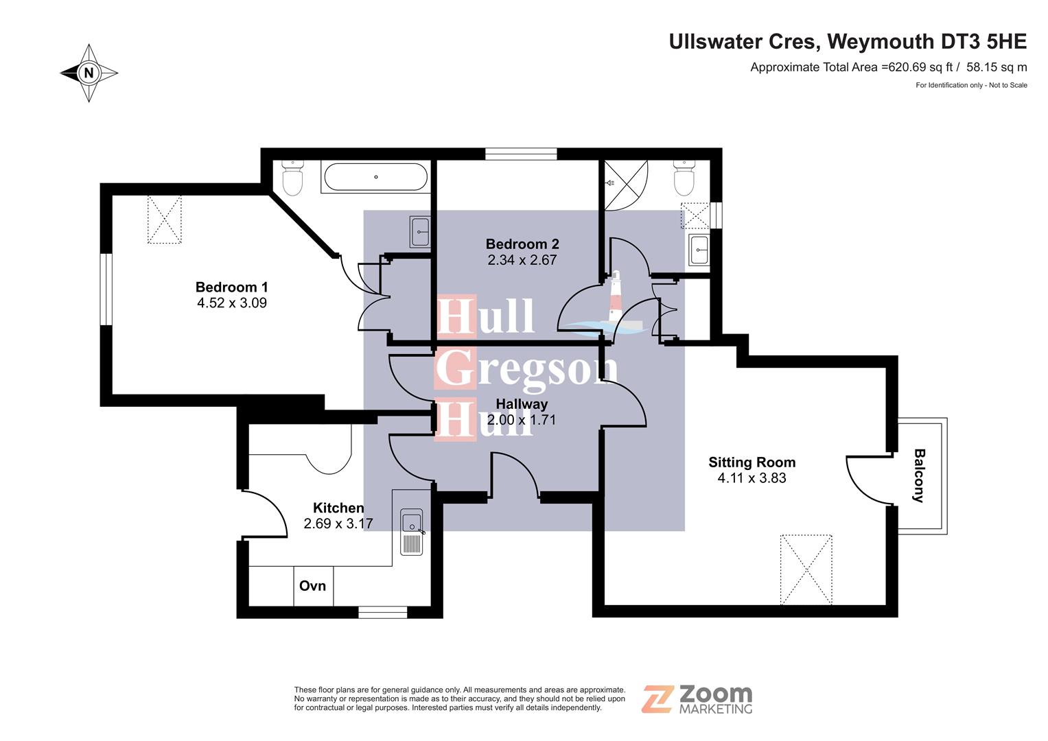 Ullswater Crescent, Weymouth floorplan