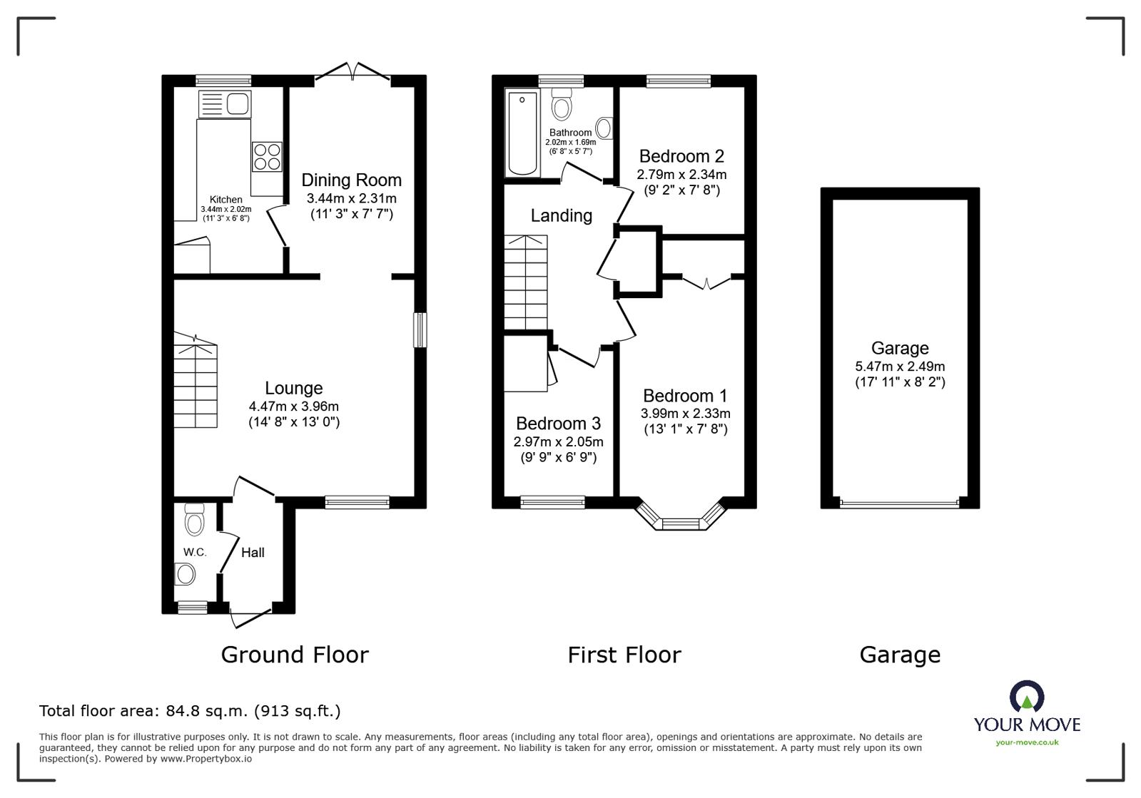 73, Toftdale Green, Worcester floorplan